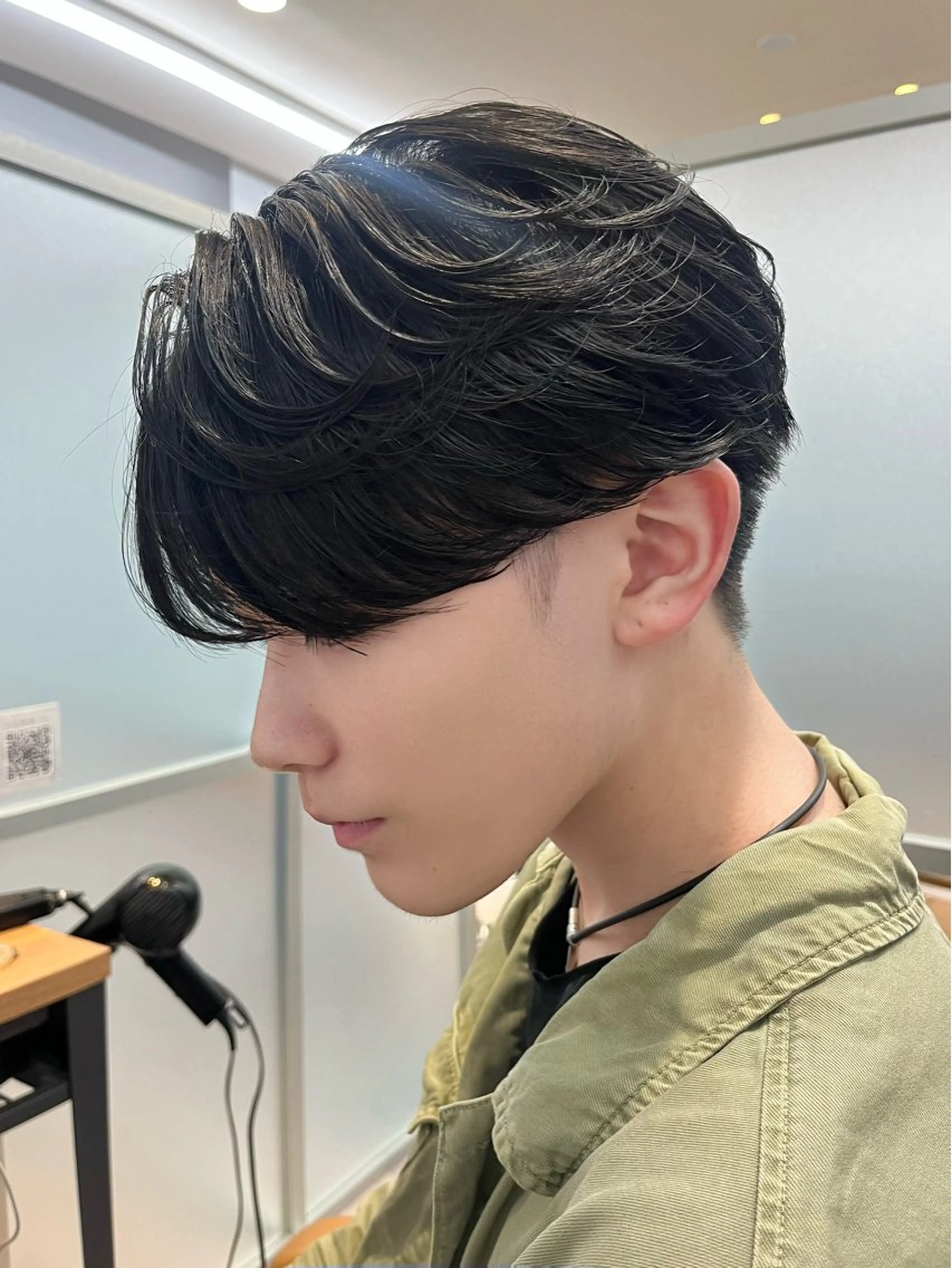 ショート シースルーバング YUZUKI／ 韓国風／メンズカットのヘアスタイル