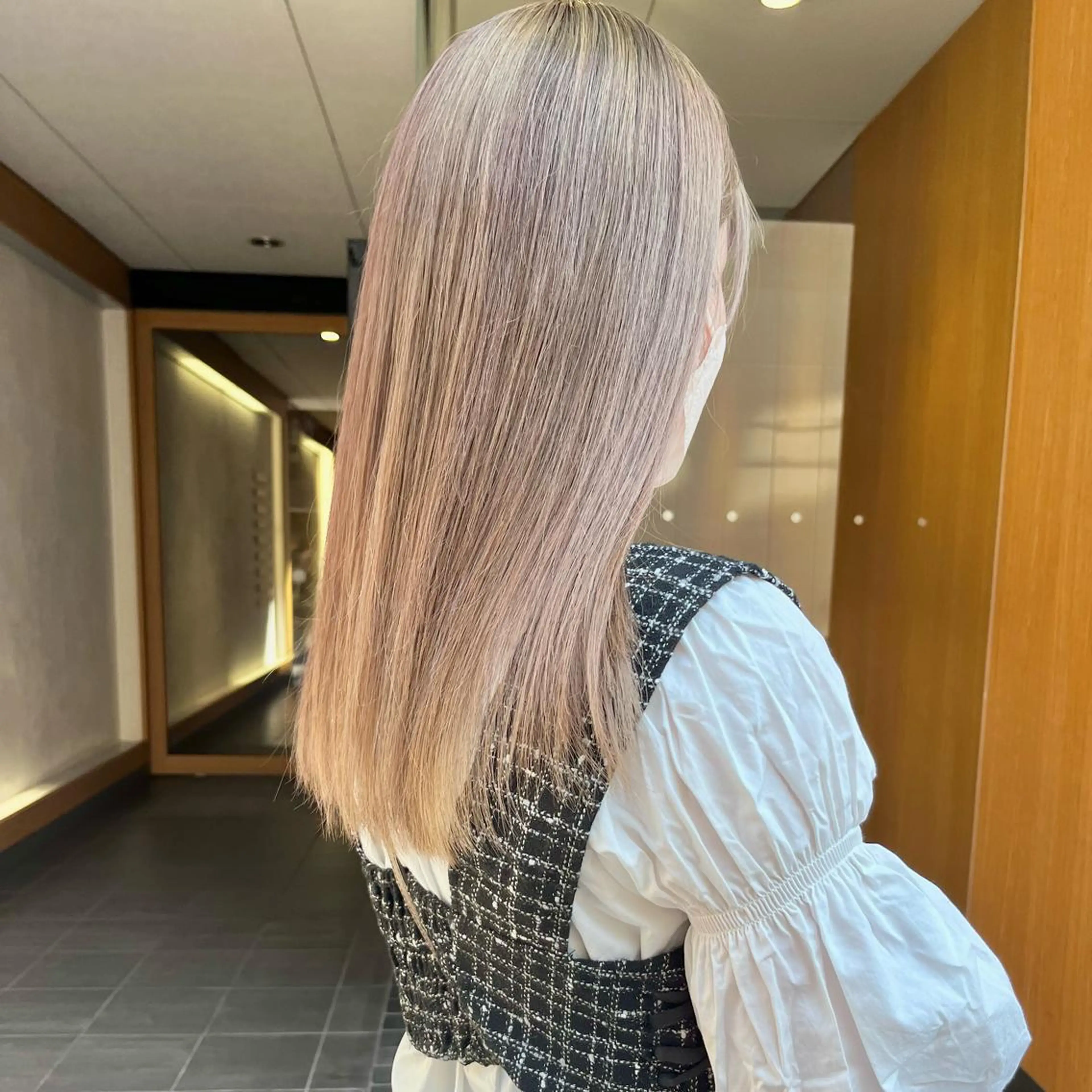 セミロング ヘアカラー トリートメント ras hairdesign所属・心斎橋 ママ美容師 笹 友加里のヘアスタイル