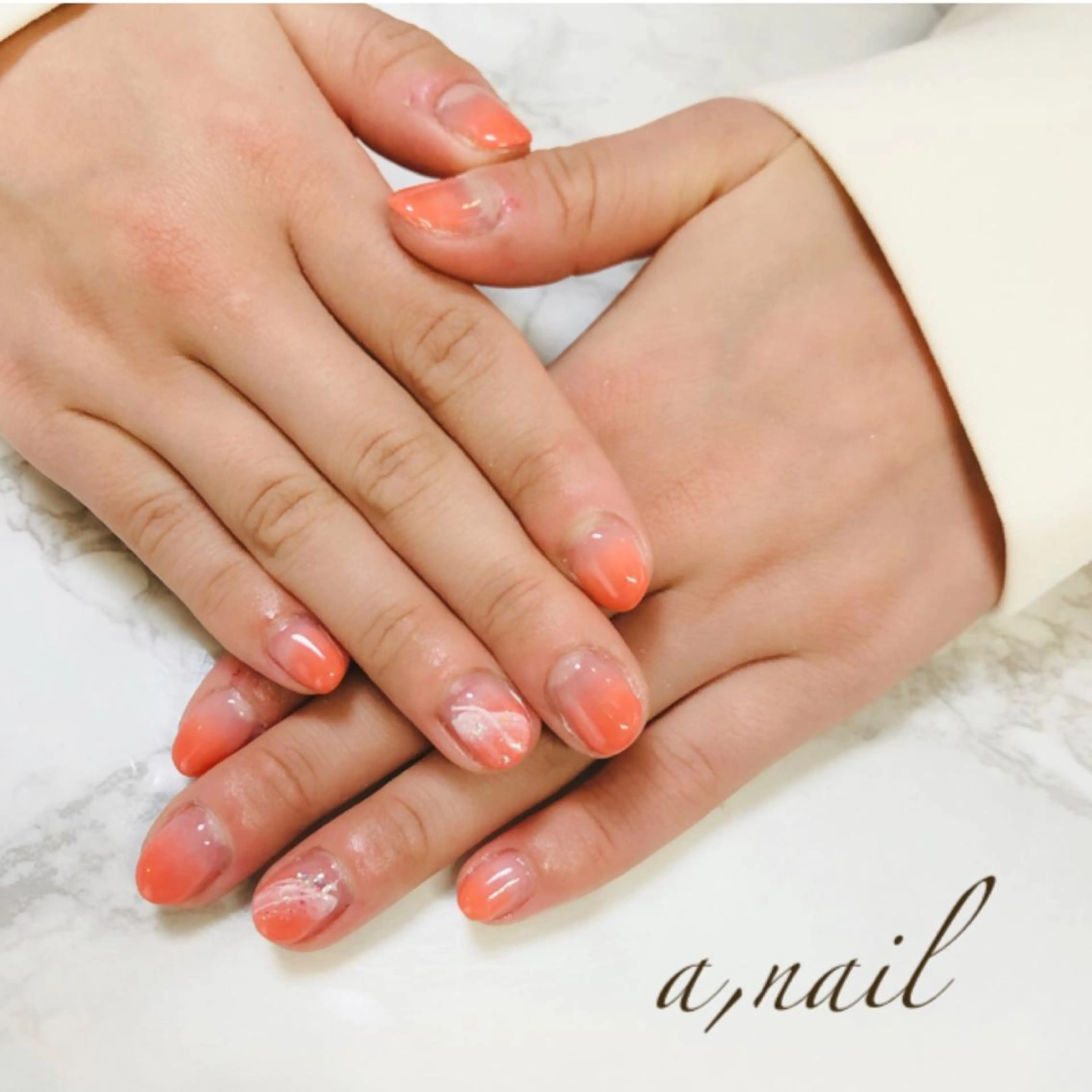 ネイル フットネイル ラメ(グリッター) 大理石ネイル(マーブル) ニュアンスネイル オフィスネイル ハンドネイル ネイルサロン エーネイルのネイルデザイン