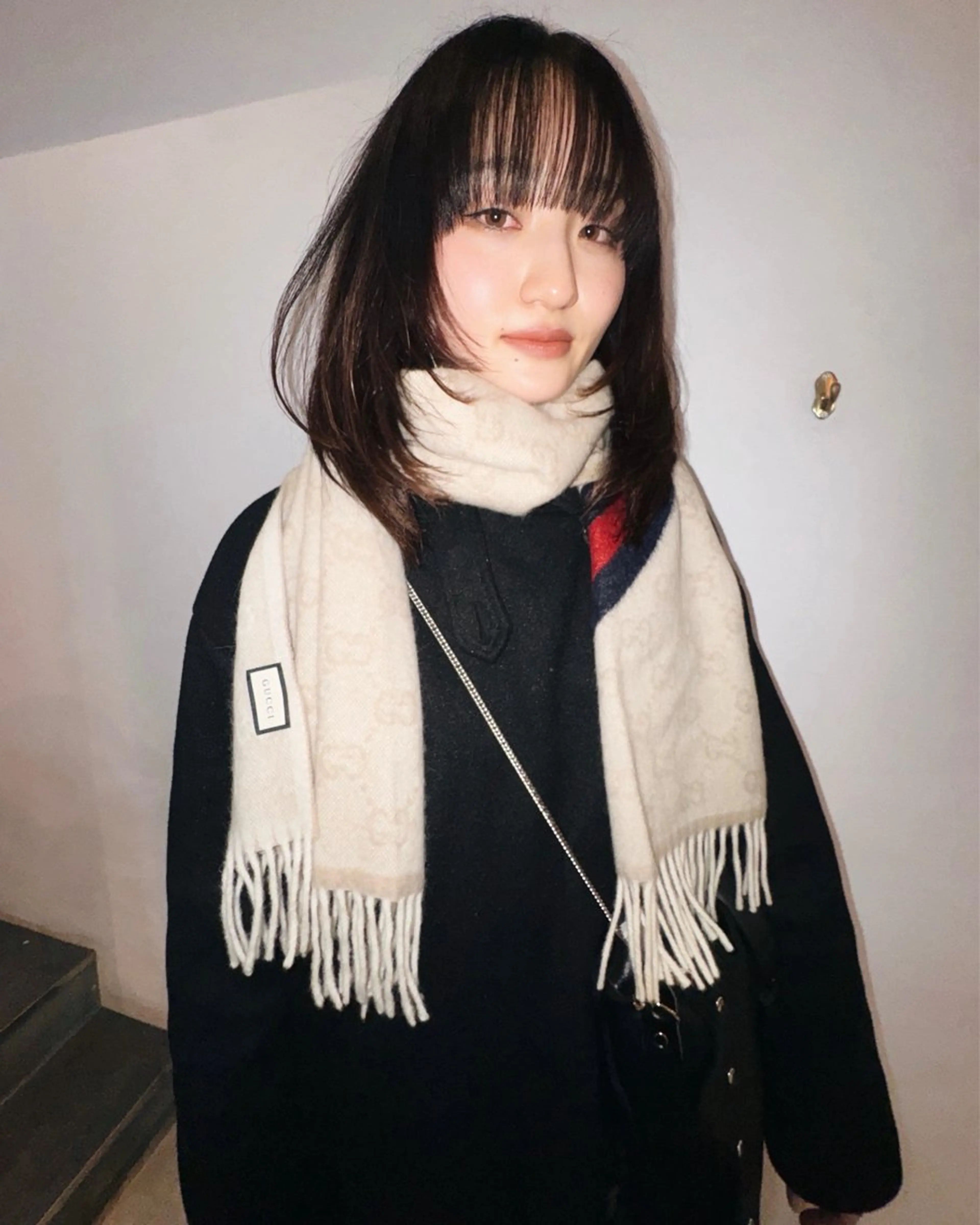 ミディアム ミディアムパーマ ボブ 顔まわりレイヤー 顔周りカット 外国人風カラー カット THE  AGATA TOKYO所属・スパイラルパーマ/デ ザインカット/アミのヘアスタイル