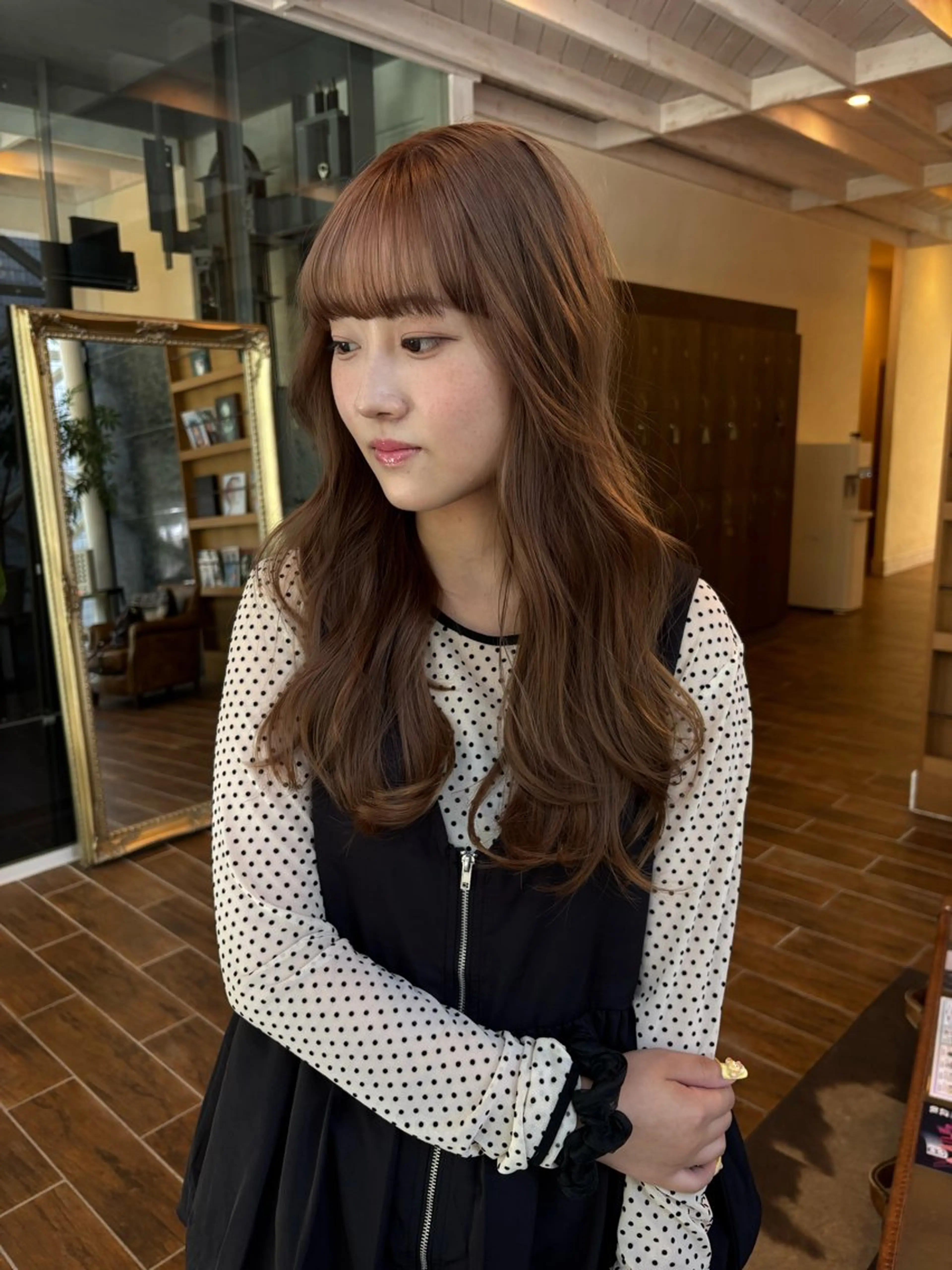 ロング カラー ブラウンカラー ヘアカラー ハイトーン/デザイン カラー/るいのヘアスタイル