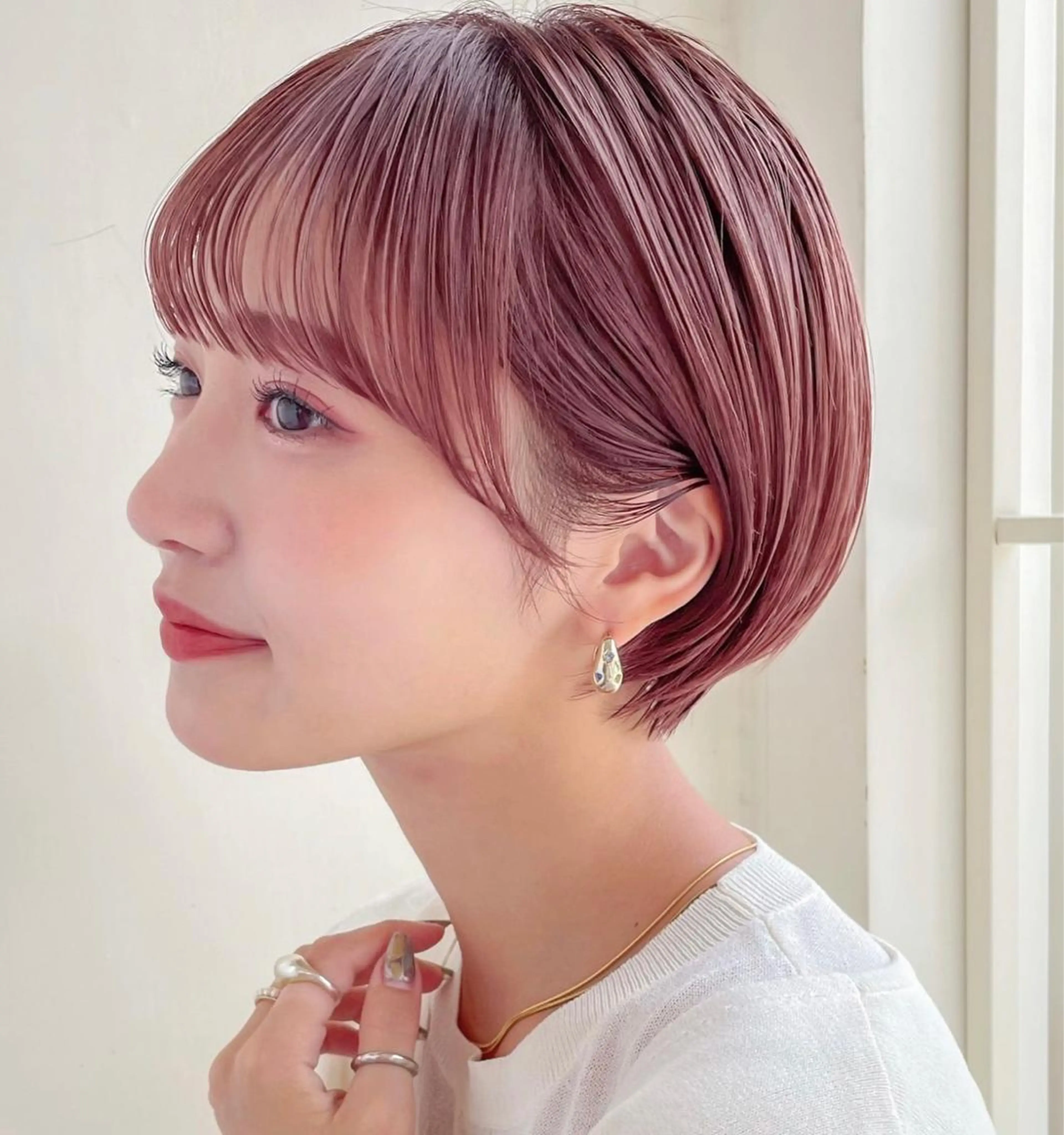 ショート ボブ 髪質改善 レイヤーカット ショートヘア MiRI💜地毛級 エクステ✖似合わせ技のヘアスタイル