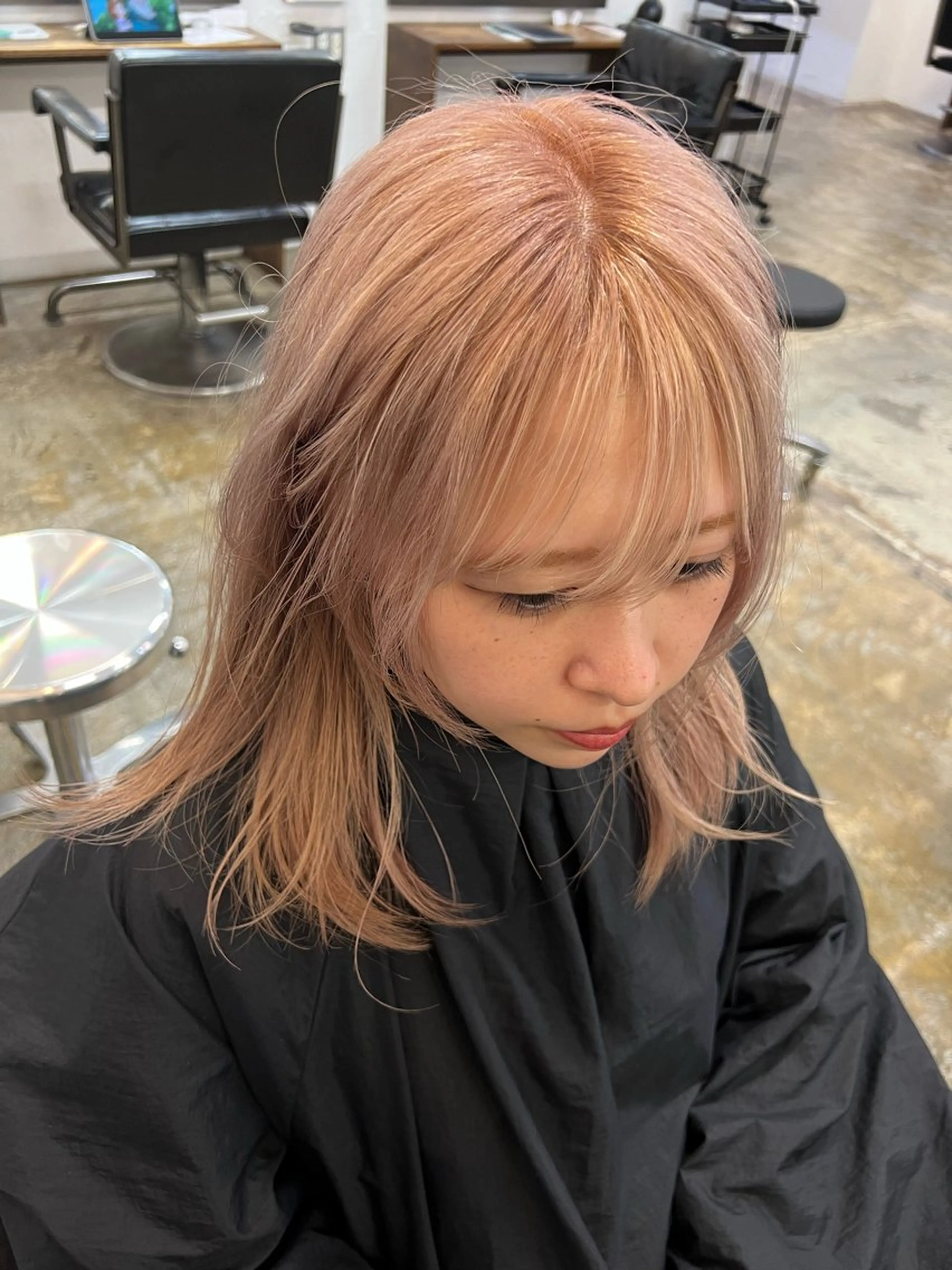 ミディアム カラー ヘアカラー KOCHAB本山所属・三谷 はるなのヘアスタイル