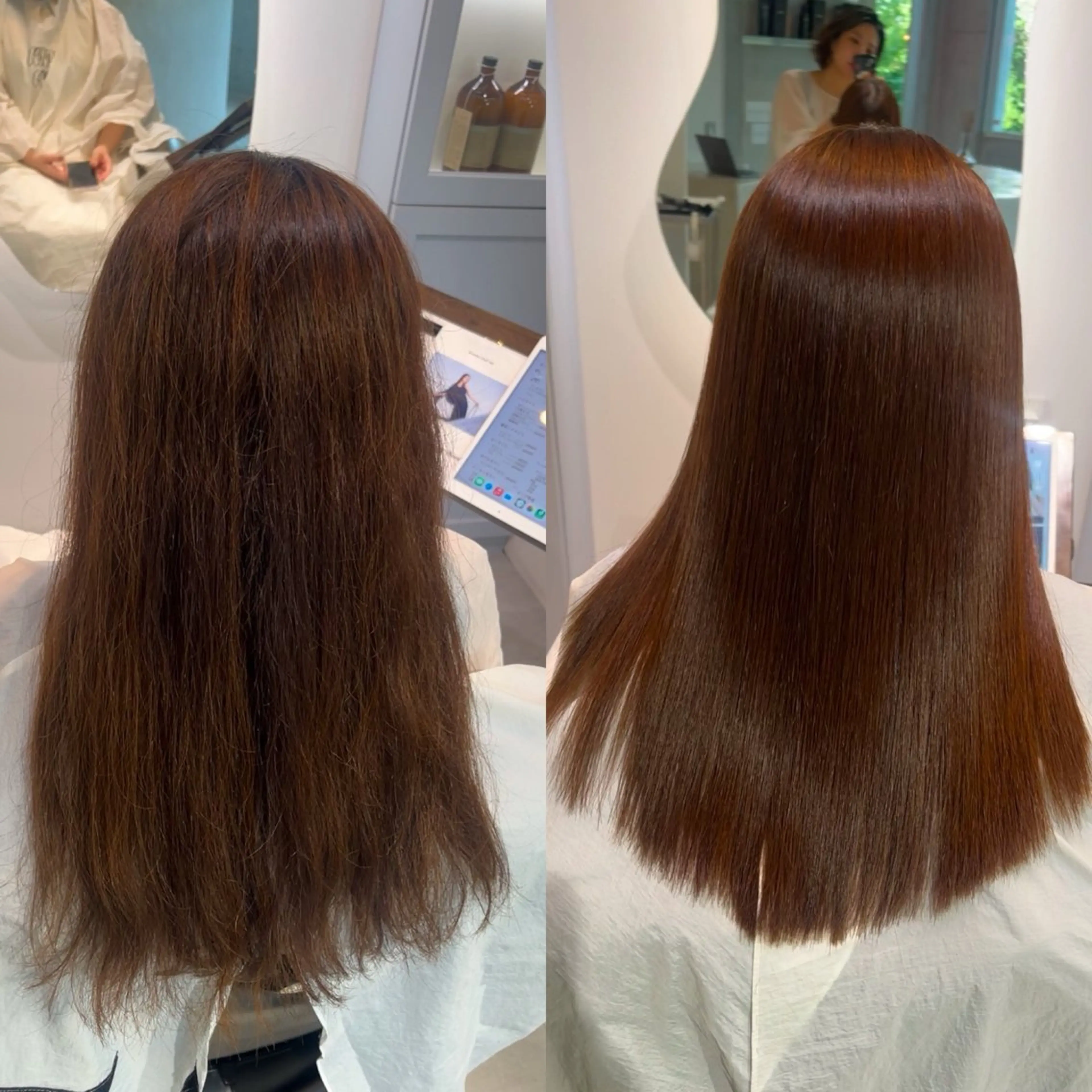 ロング 縮毛矯正 loe 薬院本店【ロエ】所属・早稲田 千尋のヘアスタイル