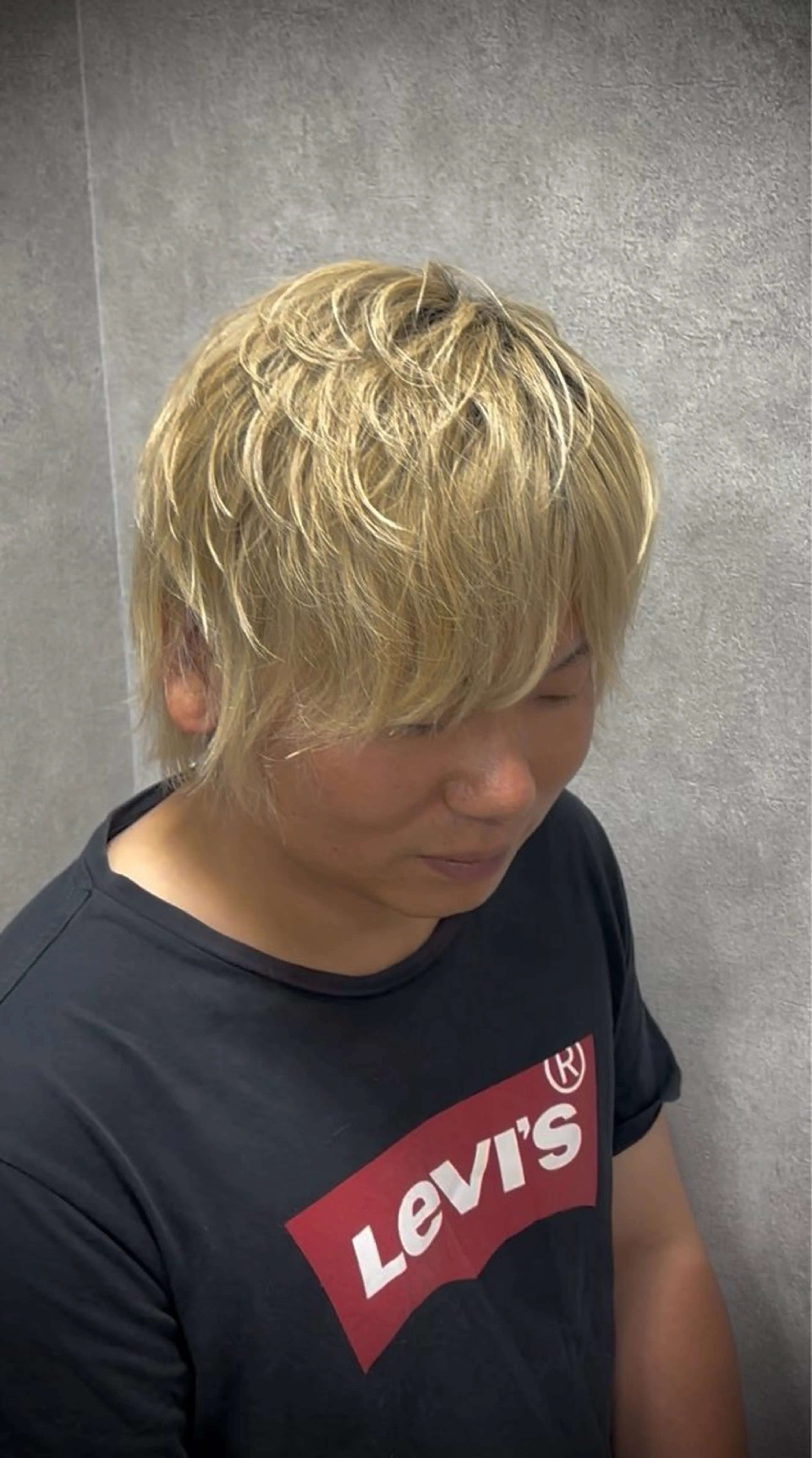 ミディアム カラー ヘアアレンジ メンズ メンズウルフカット ウルフカット JADE with AKROS所属・JADEwith AKROS✨サヤカのヘアスタイル