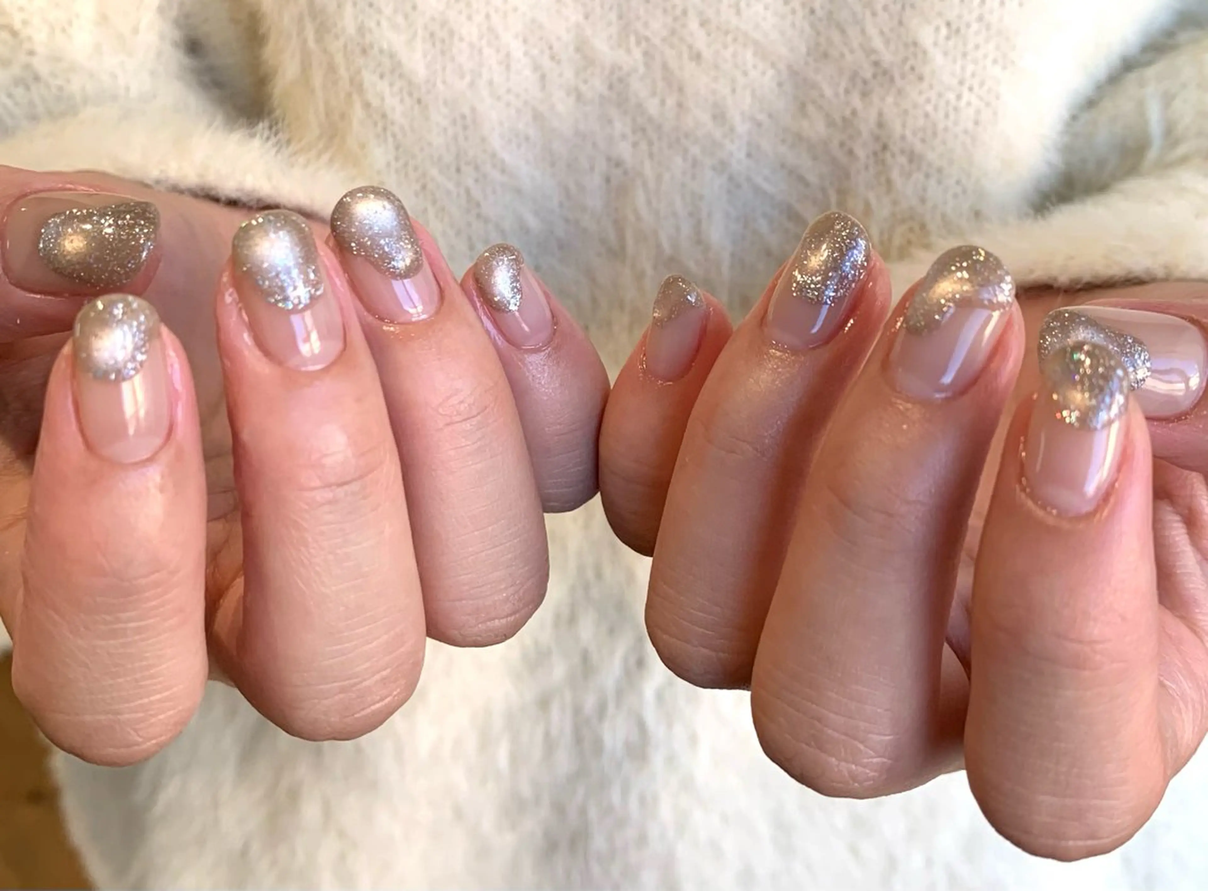 ネイル フラッシュネイル マグネットネイル ニュアンスネイル ショートネイル シンプルネイル sufu. nail YUKIのネイルデザイン