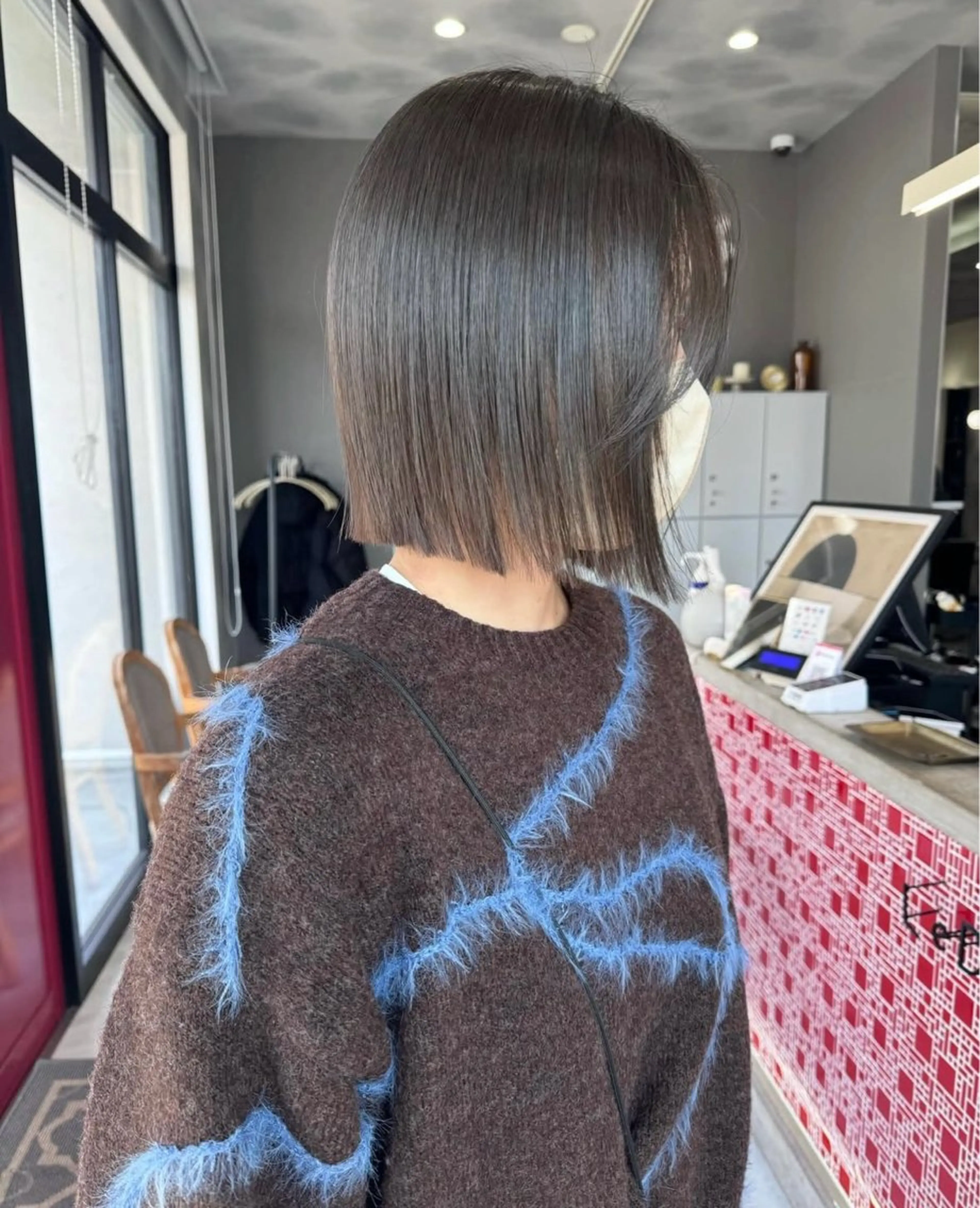 ミディアム カラー 紙野 優月のヘアスタイル