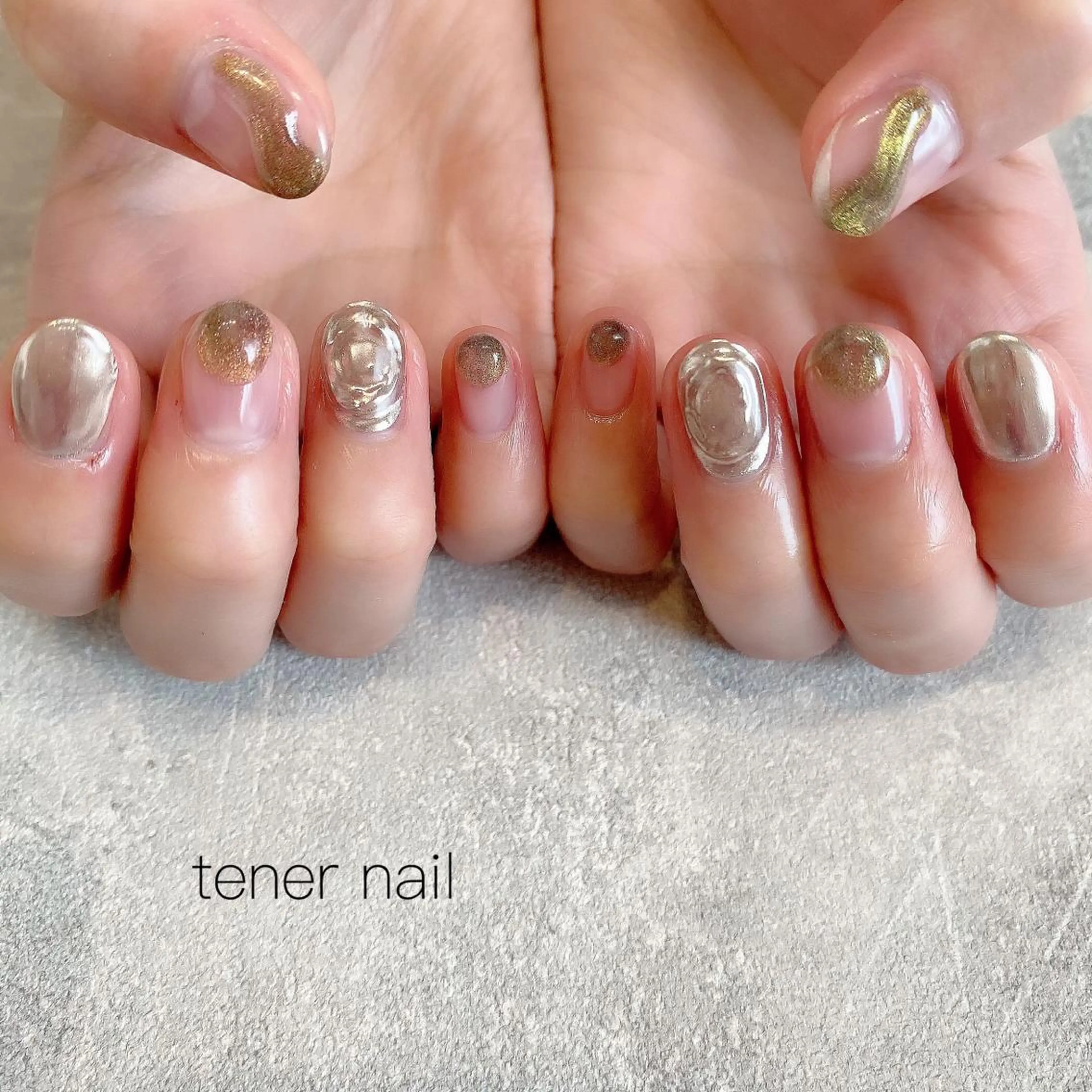 ネイル マグネットネイル ミラーネイル tener  nail  テネルネイル所属・テネルネイル tener nailのネイルデザイン