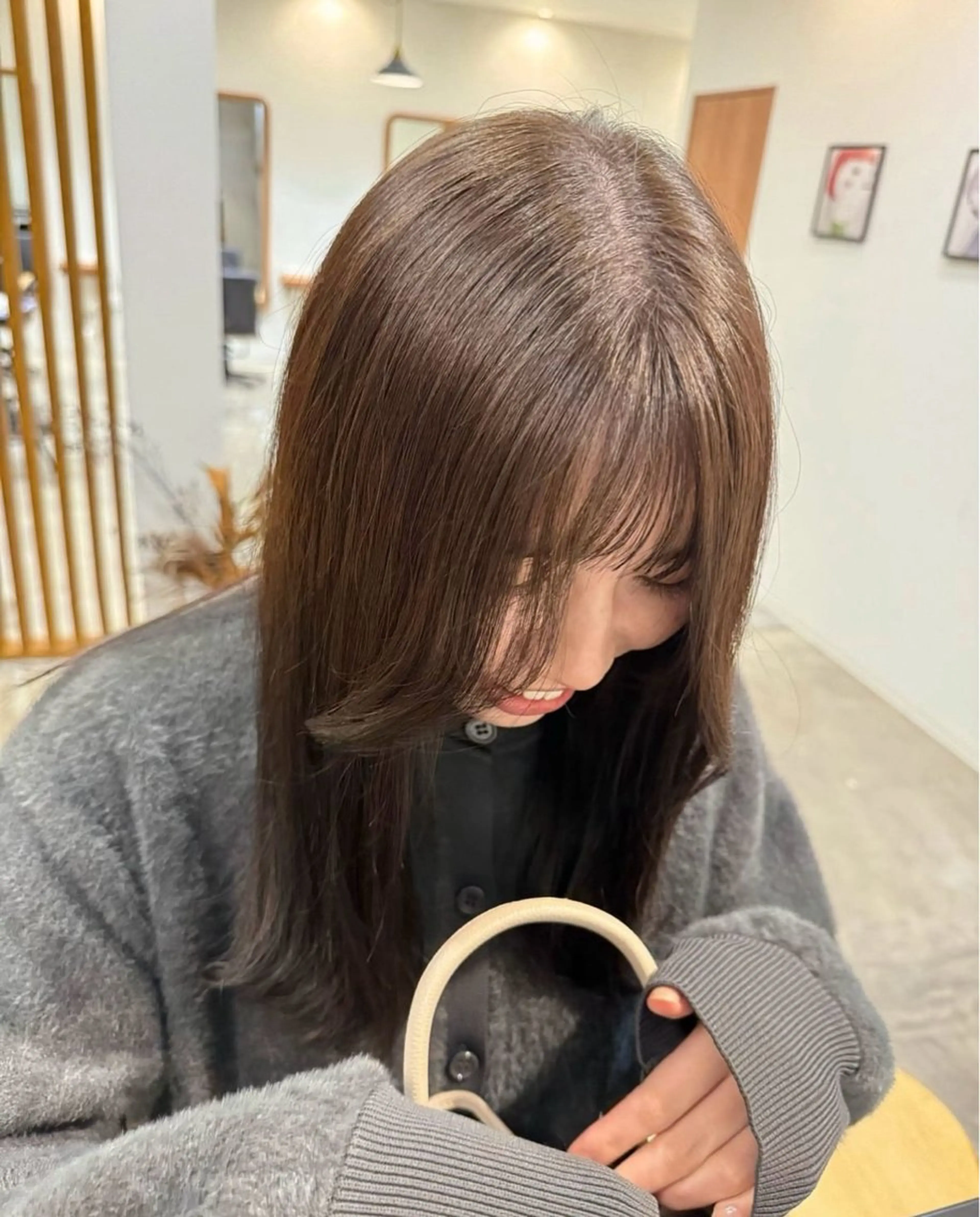 セミロング カラー ete所属・Rina 𓍯のヘアスタイル