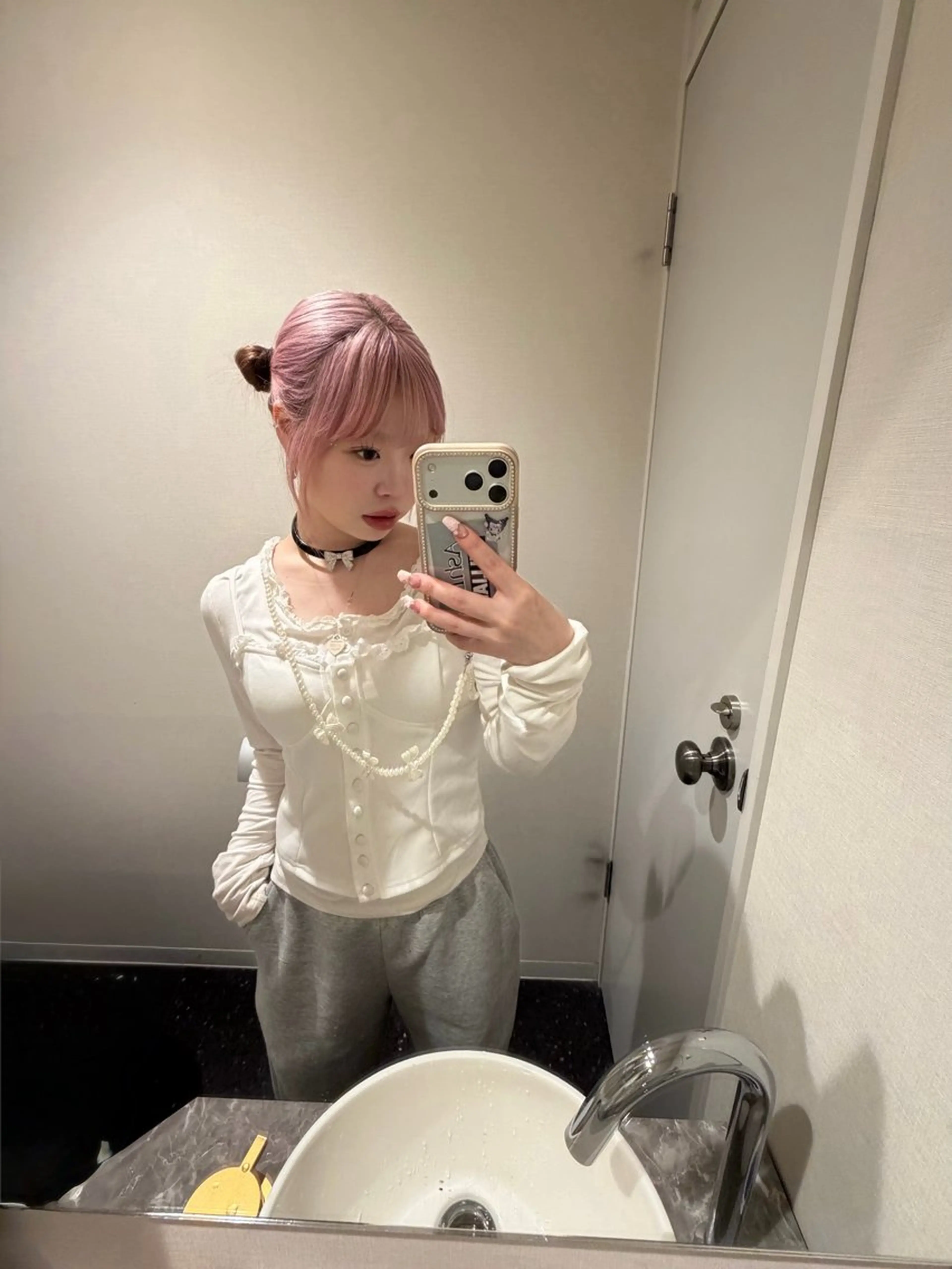 セミロング カラー ピンクカラー ヘアカラー トリートメント 🍬カラー特化🍬 Kirari🪄のヘアスタイル