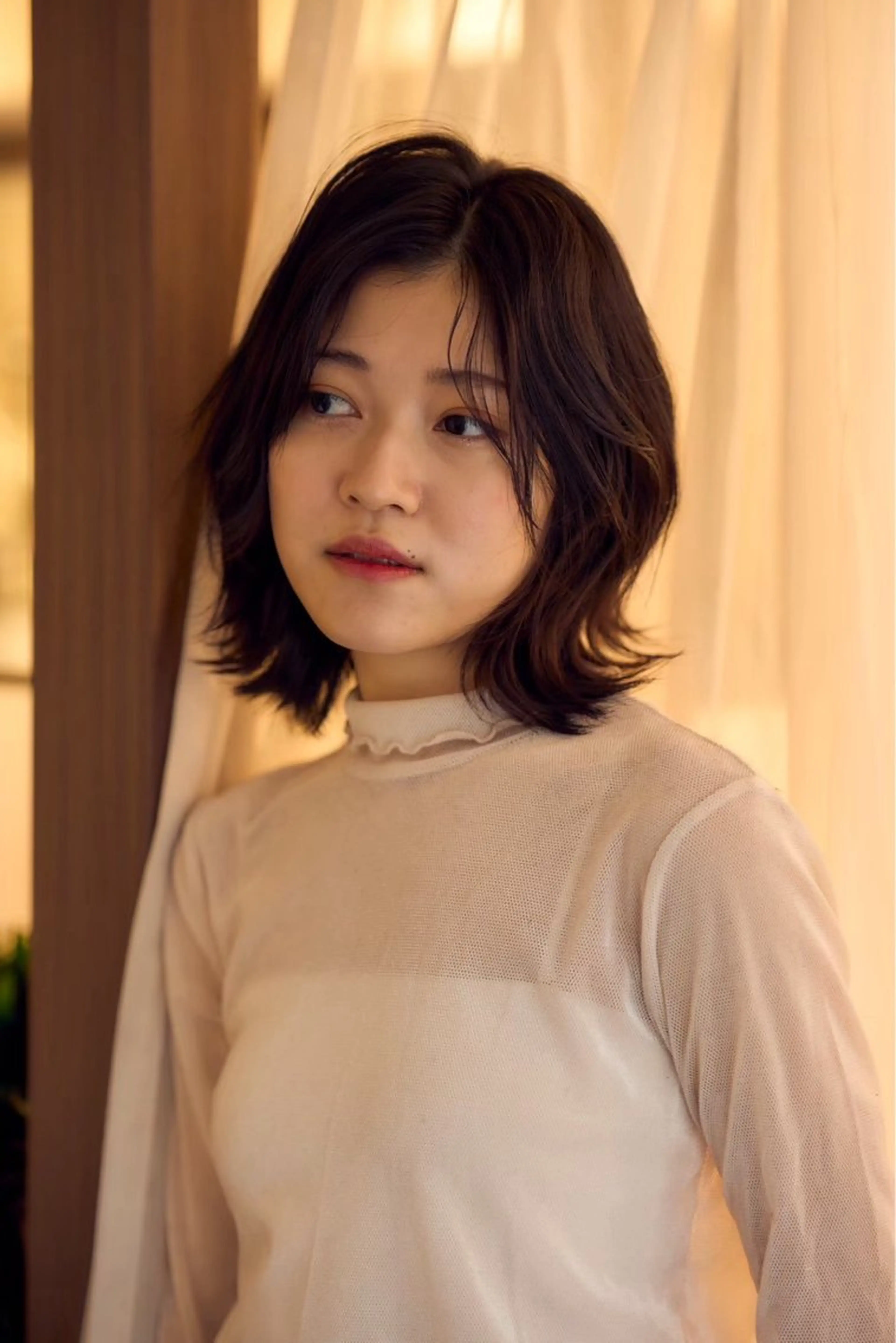 ショート 敏感肌のカラー｜斉藤 ｜かきあげバングのヘアスタイル