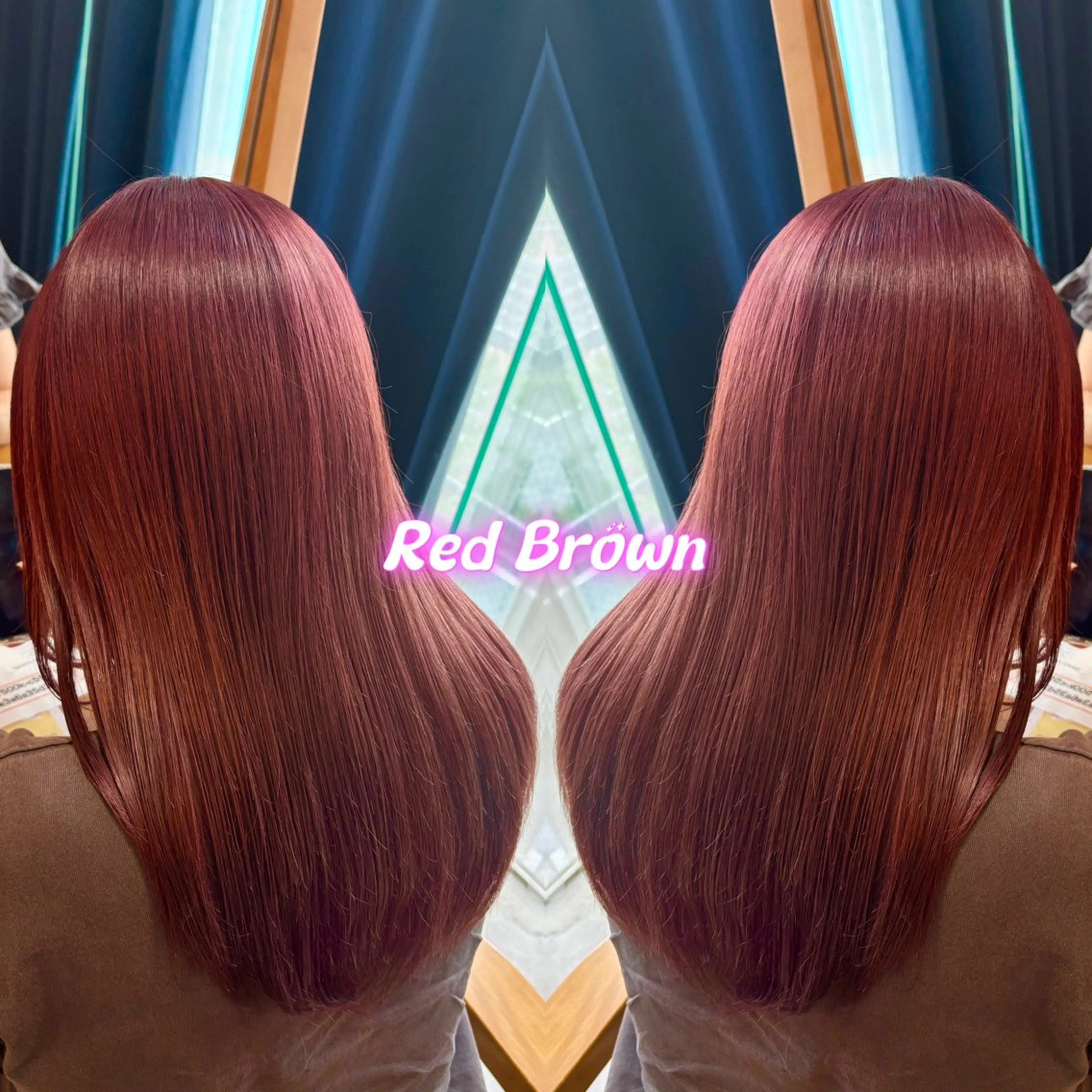 ロング カラー ブリーチ カシス ブリーチなしカラー ピンクカラー レッドカラー ヘアカラー トリートメント 🌼ピンク/レッド/ アレンジ/Mei🌼のヘアスタイル