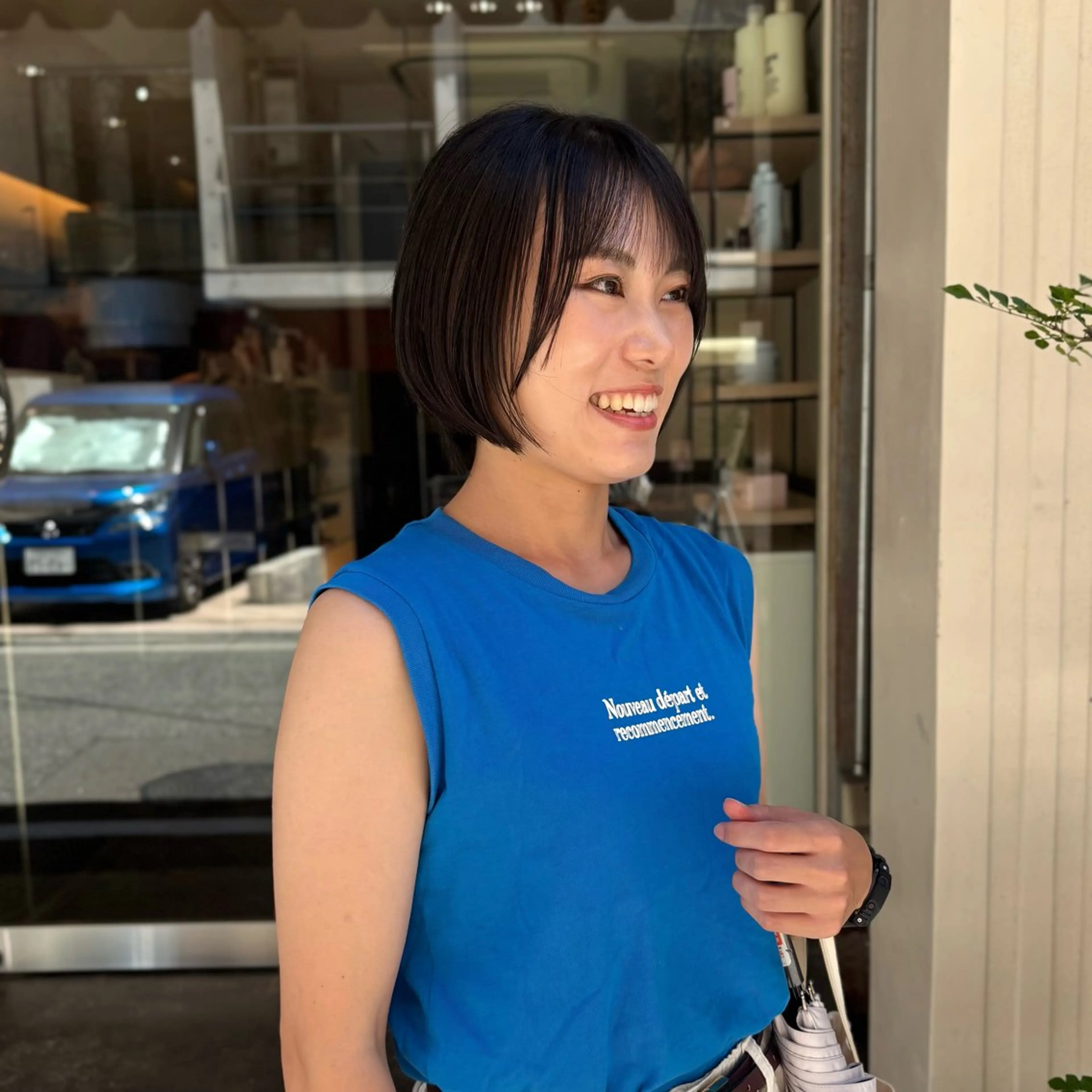 ショート ショートボブ ボブ 顔周りカット ショートヘア カット 芦刈 咲来のヘアスタイル