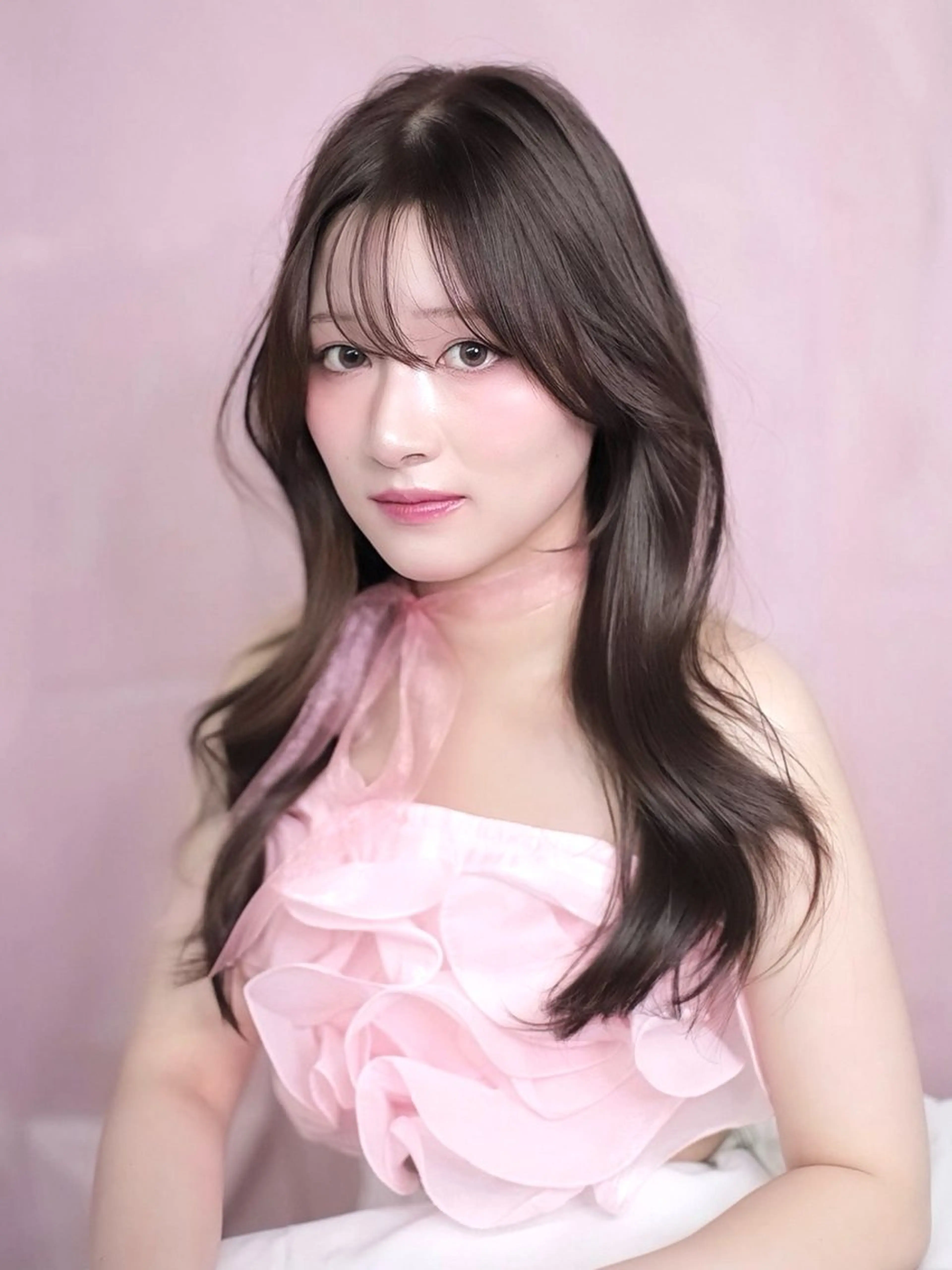 🇰🇷韓国レイヤーカット🇨🇳+フルカラー🎨+ケラチントリートメント☪️の写真