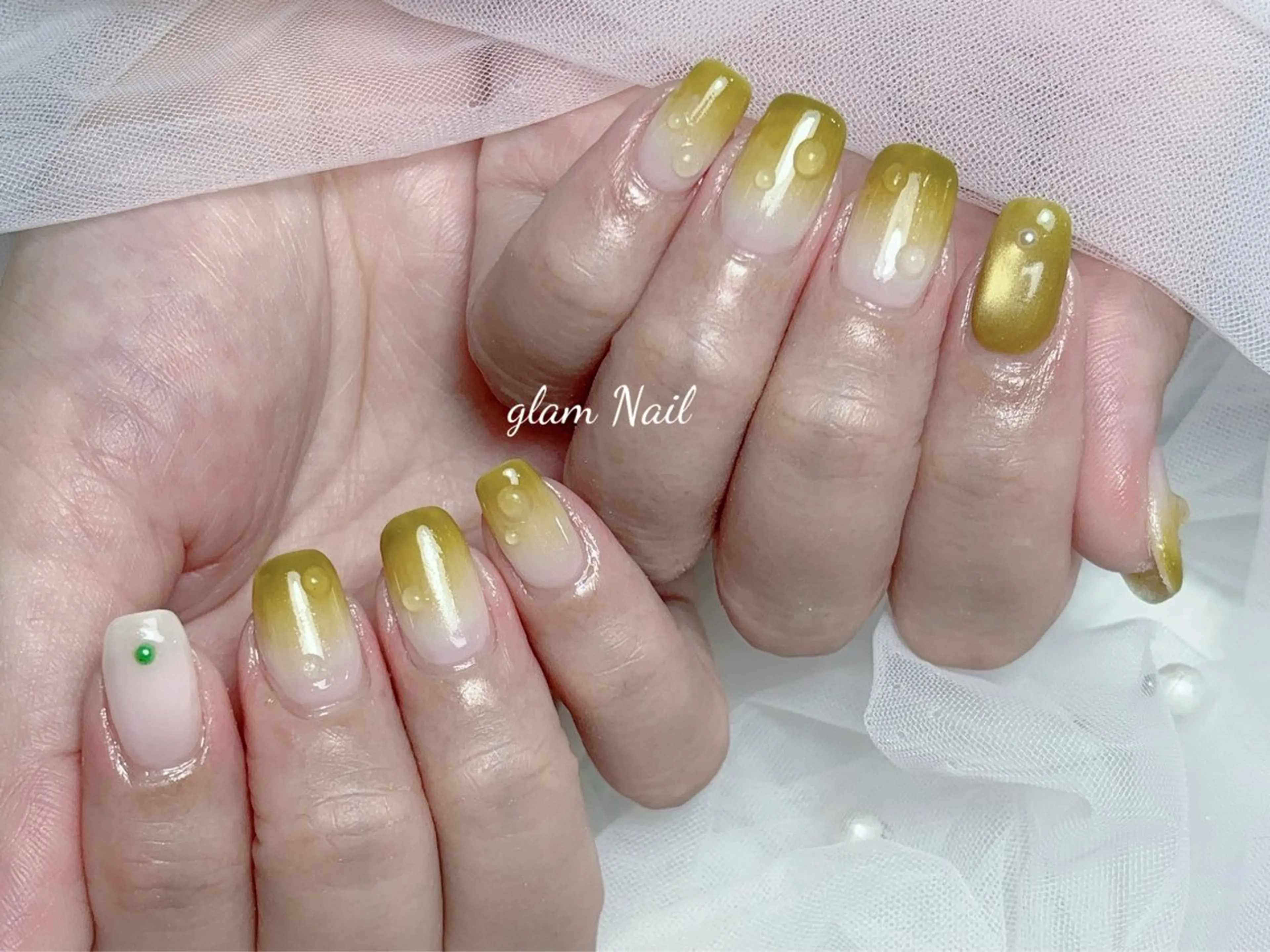 ネイル エツメ💅 長さだし🎀デザインのネイルデザイン