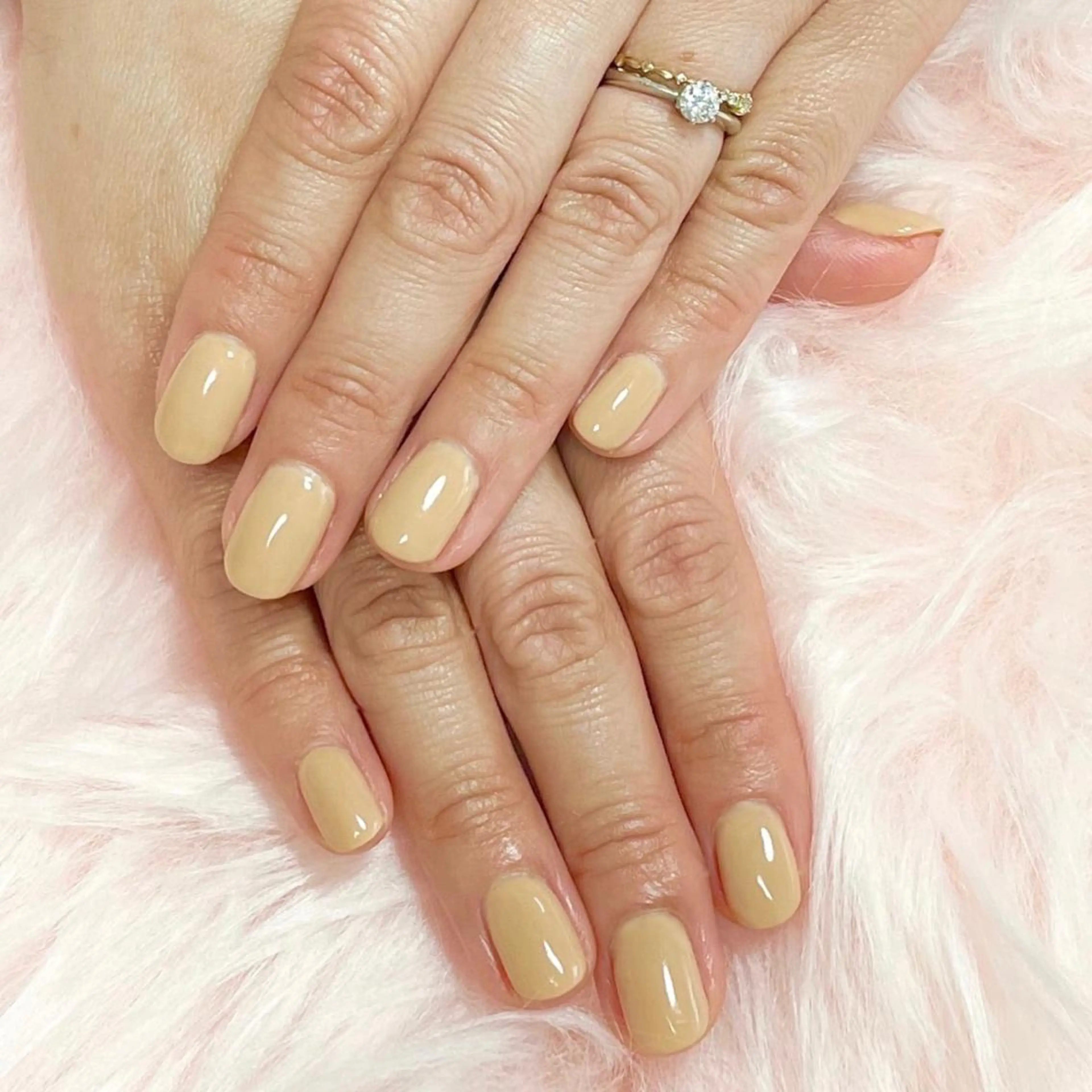 ネイル ワンカラーネイル えみ HaniOhanaのネイルデザイン