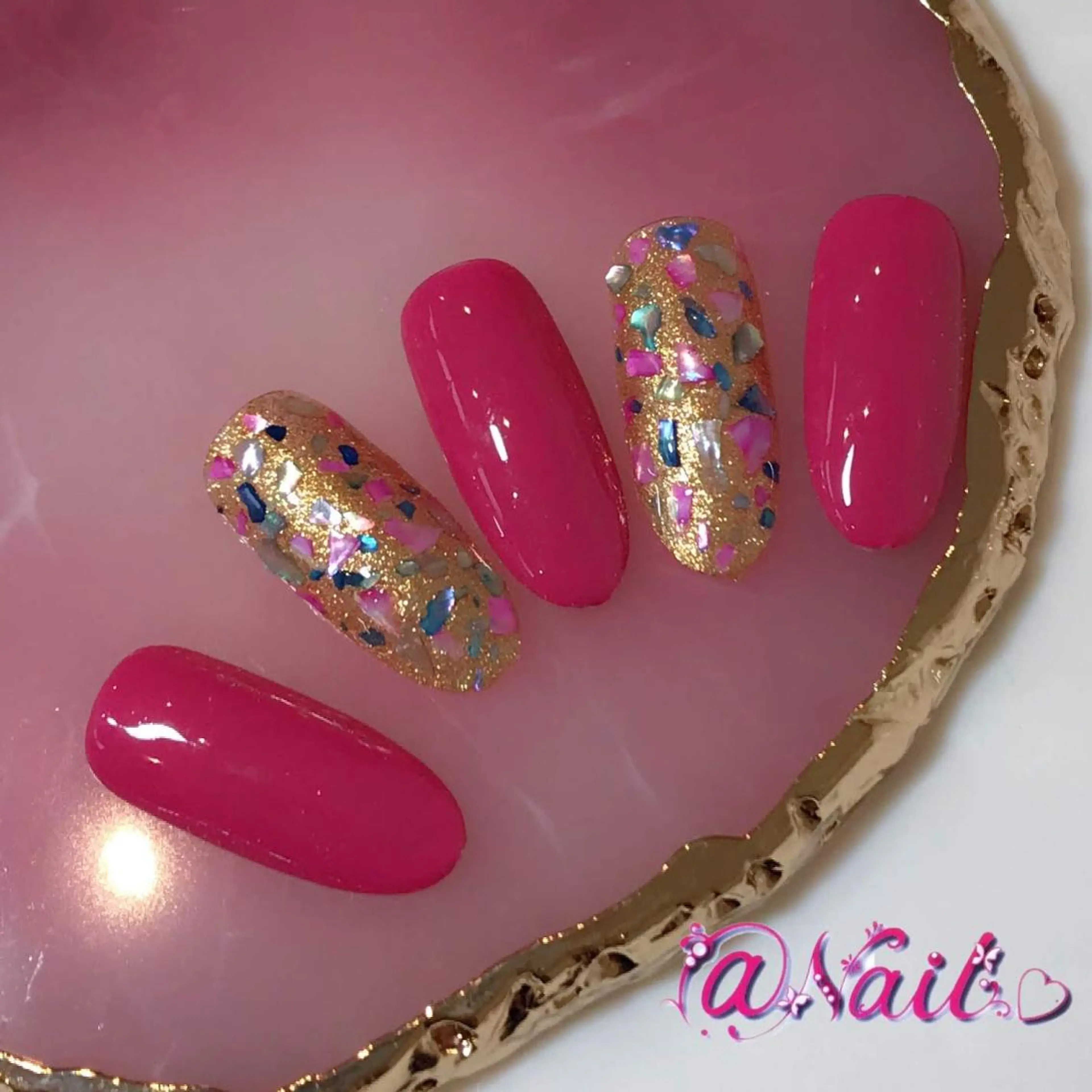 ネイル ネイルチップ 小尾 栞のネイルデザイン