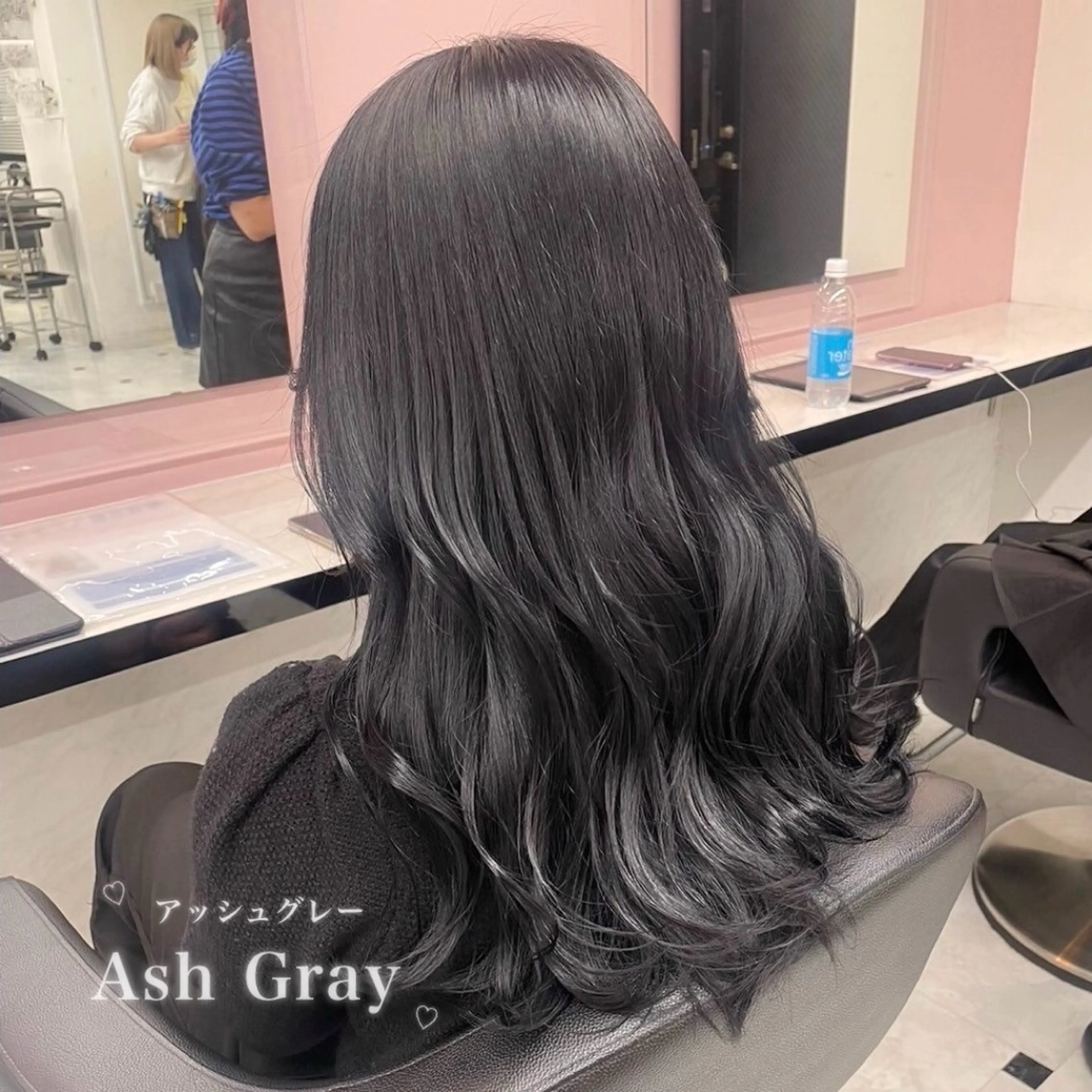 ロング カラー カット トリートメント ヘッドスパ ヘアセット 韓国風艶髪🎀 透明感カラー🤍のヘアスタイル