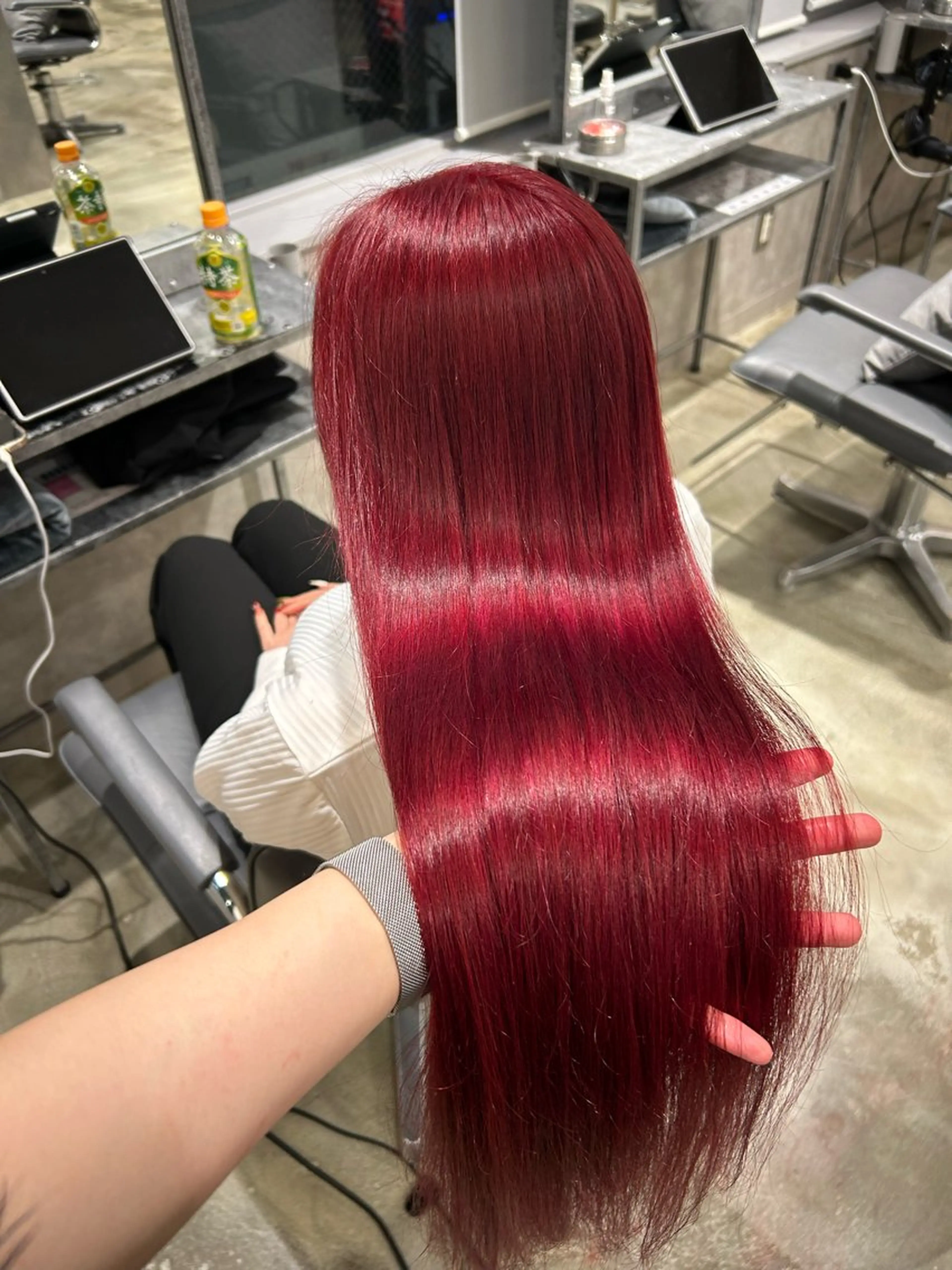 ロング カラー ブリーチ 新宿ハイトーン/ カットモデル/のりかのヘアスタイル