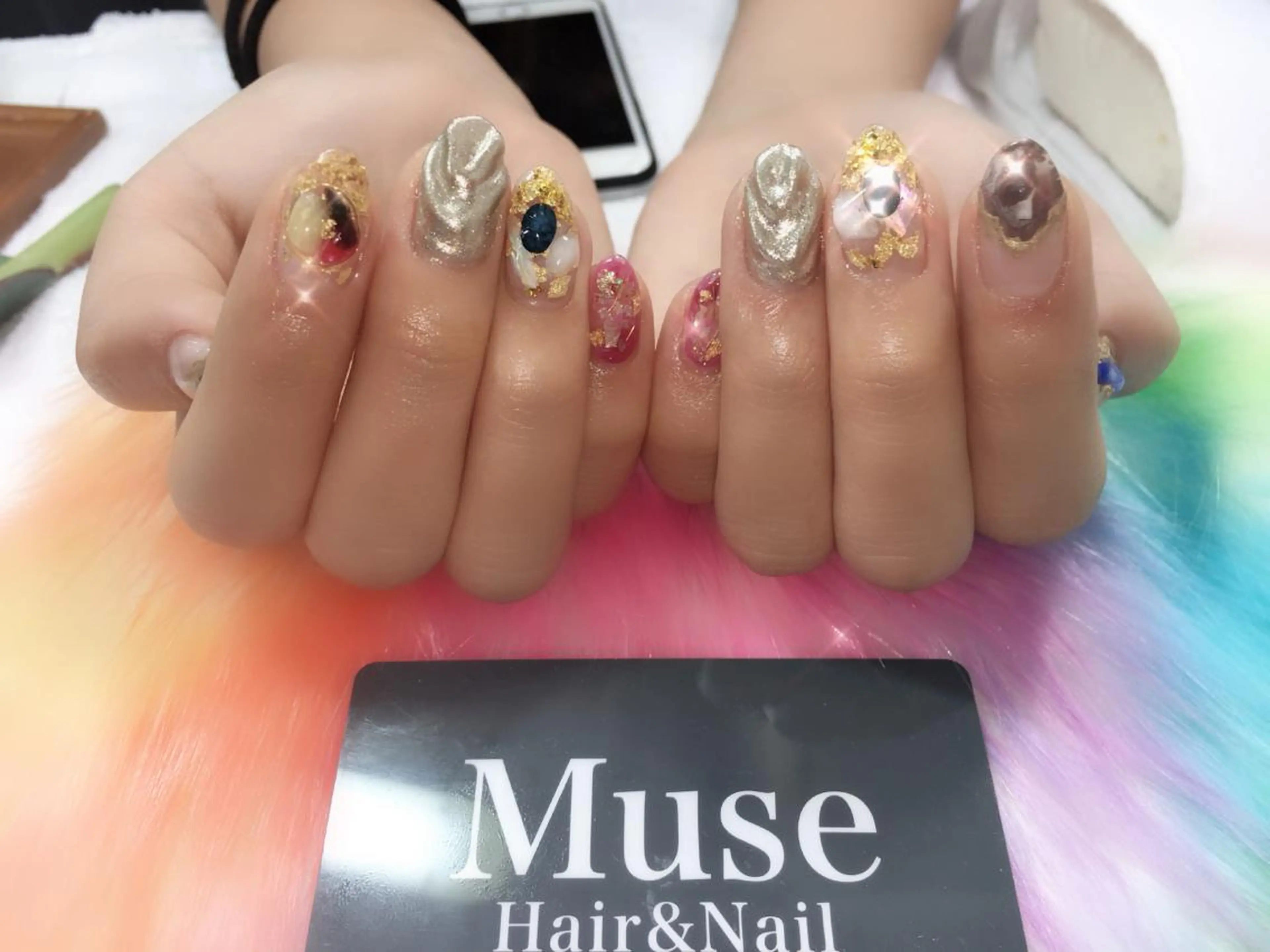 ネイル 持ち込み ニュアンスネイル 隠れ家一戸建て金町 HIROMI 葛飾区のネイルデザイン