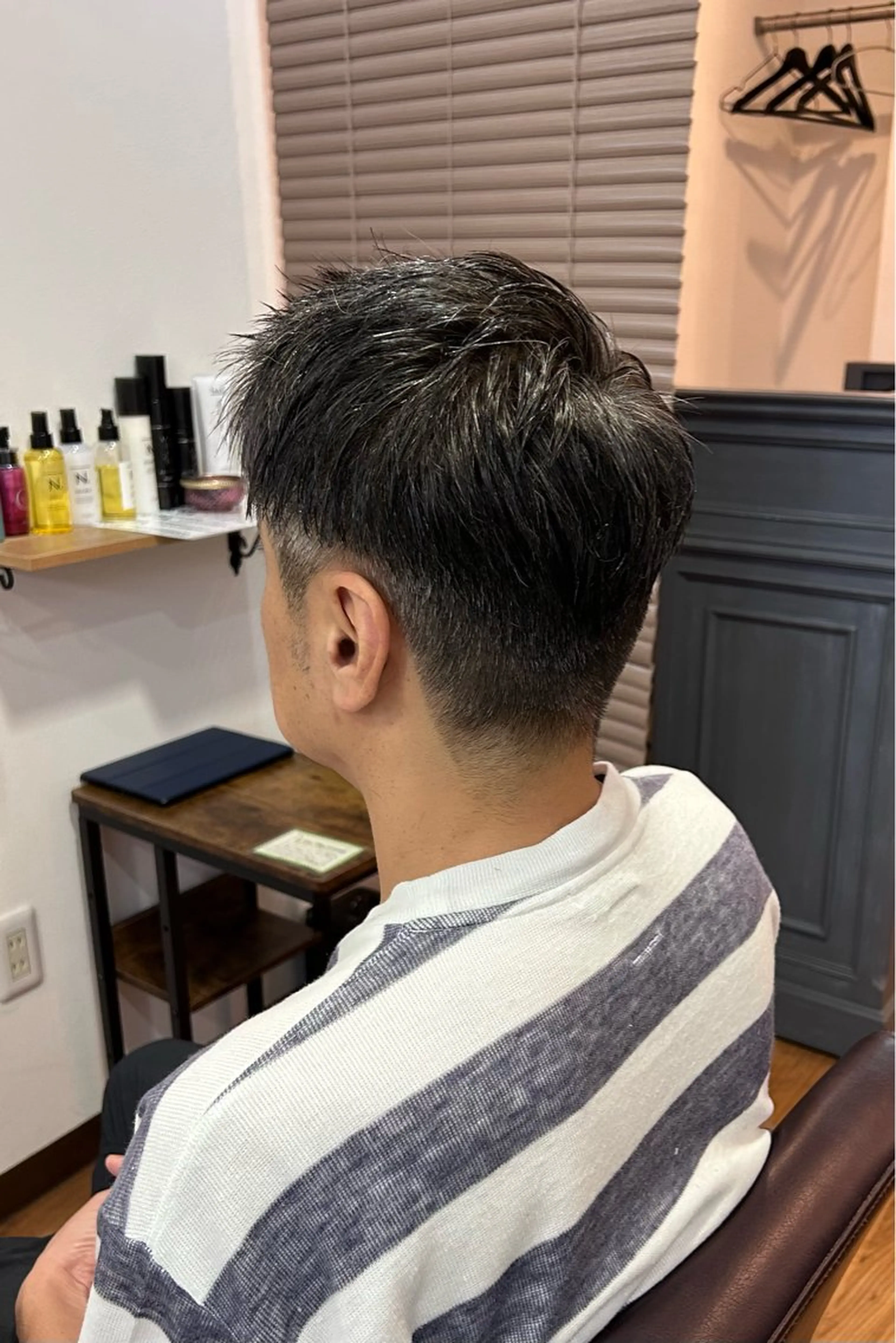 ショート ヘアアレンジ メンズ ツーブロック カット flower所属・原田 歩実のヘアスタイル