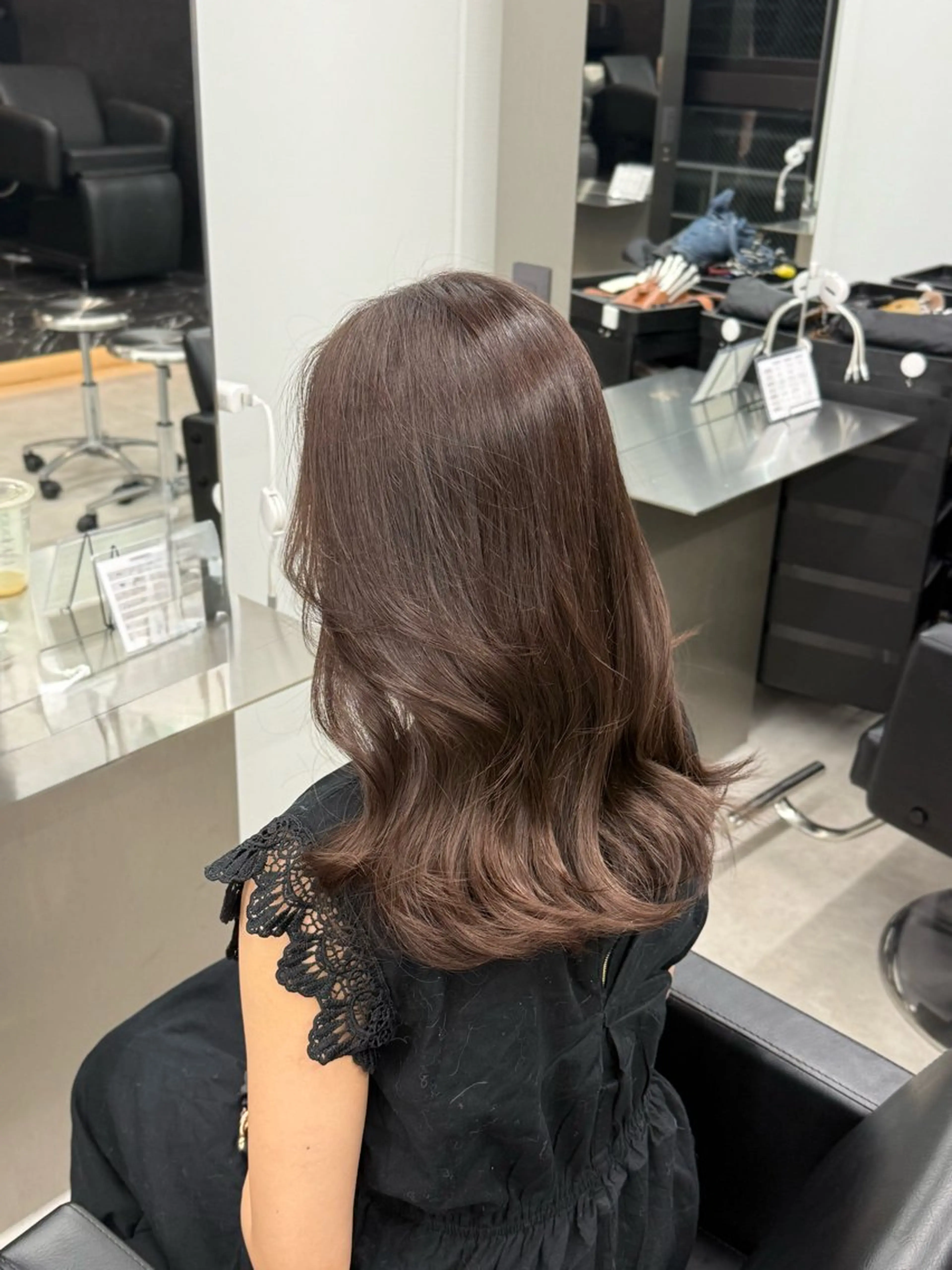 セミロング カラー トリートメント lapis福岡天神 まいのヘアスタイル