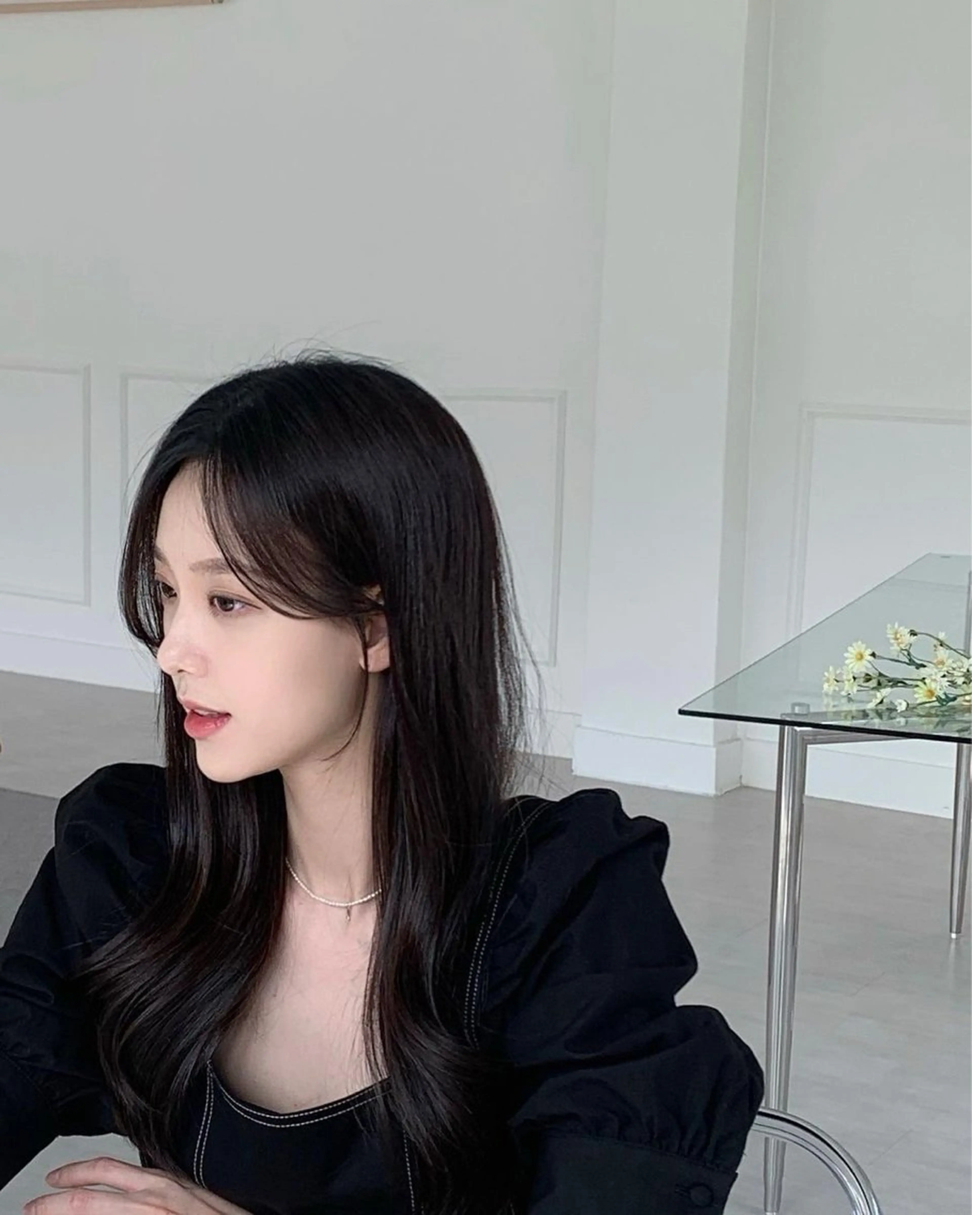 セミロング カラー カット ヘアカラー トリートメント 莉乃/縮毛矯正/髪質 改善/艶カラーのヘアスタイル