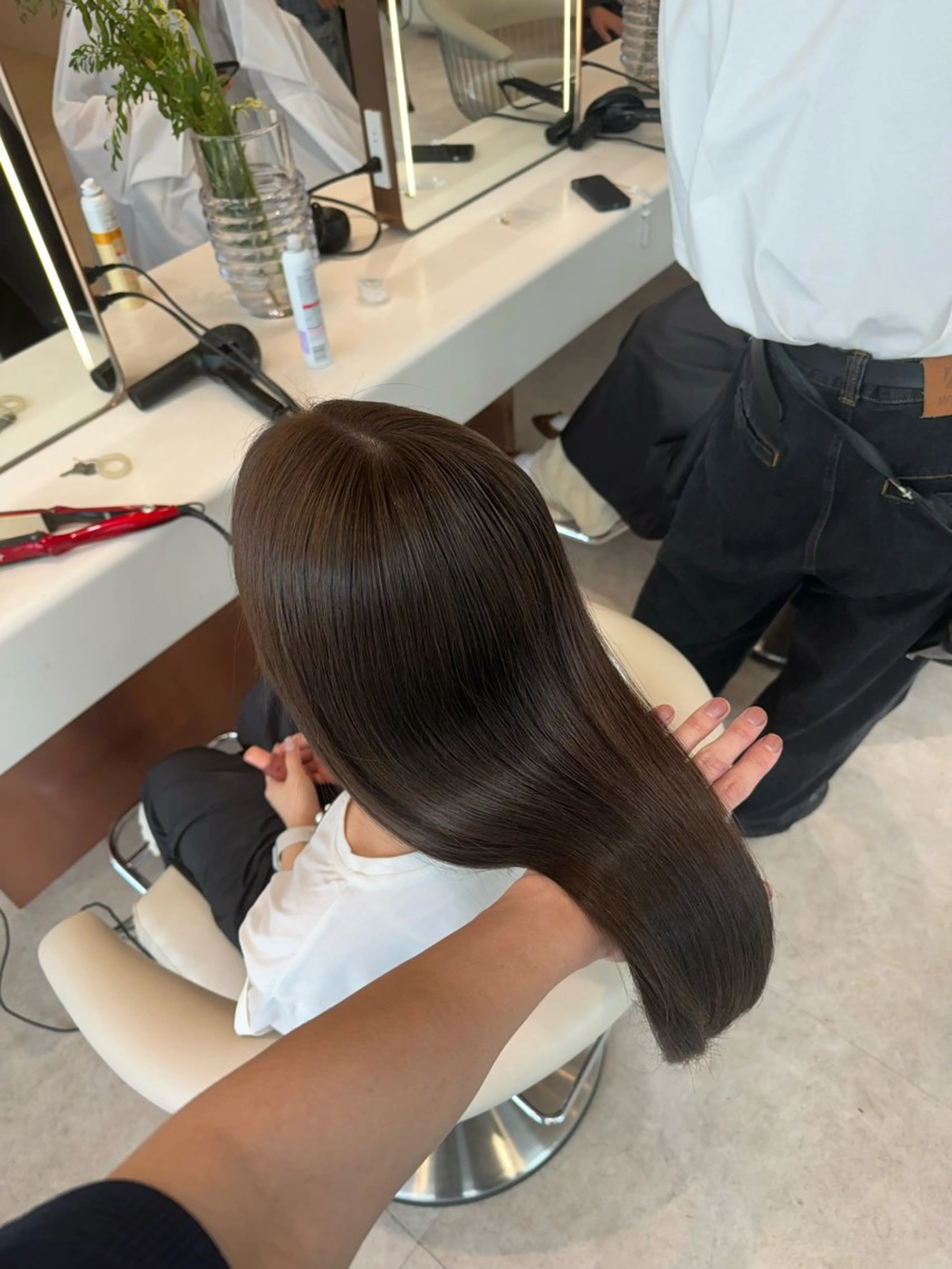 ミディアム カラー ✨髪質改善 縮毛矯正 艶髪 立川 コウキ✨のヘアスタイル