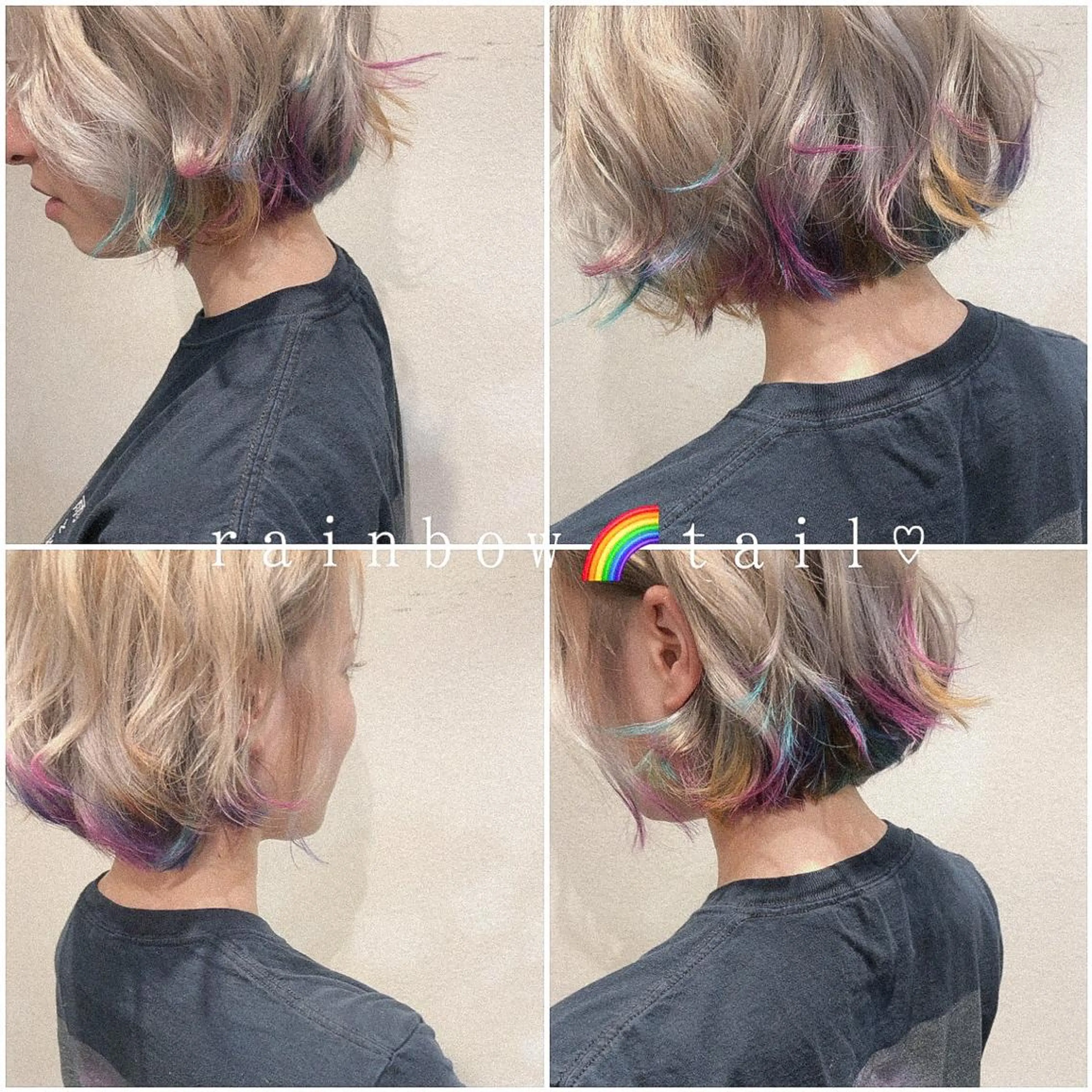 ショート カラー ブリーチ 透明感カラー ハイトーンカラー ヘアカラー カラーパティシエ facce🌼ikoのヘアスタイル