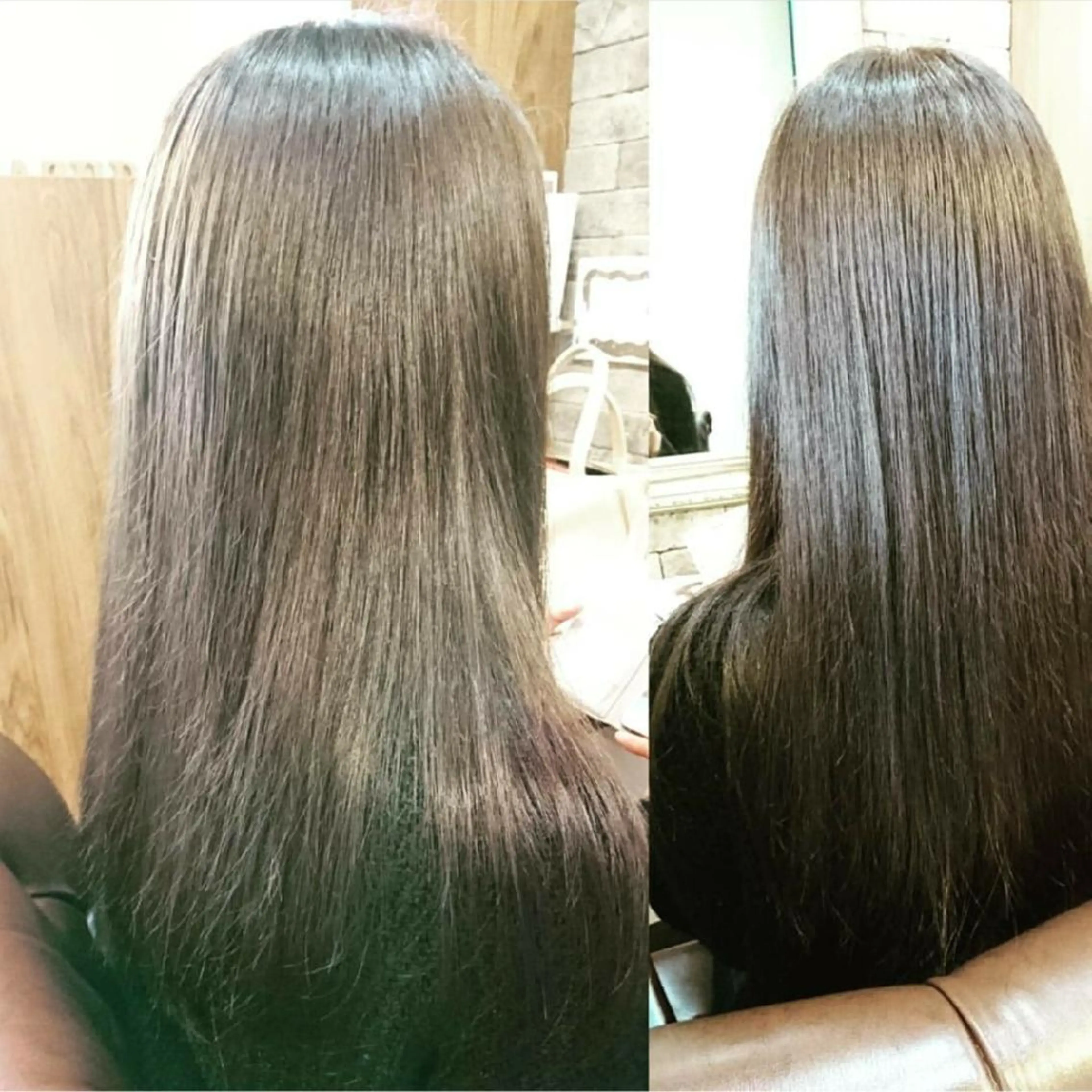 セミロング カラー グレージュ カット ヘアカラー 美髪 カラーリストのヘアスタイル