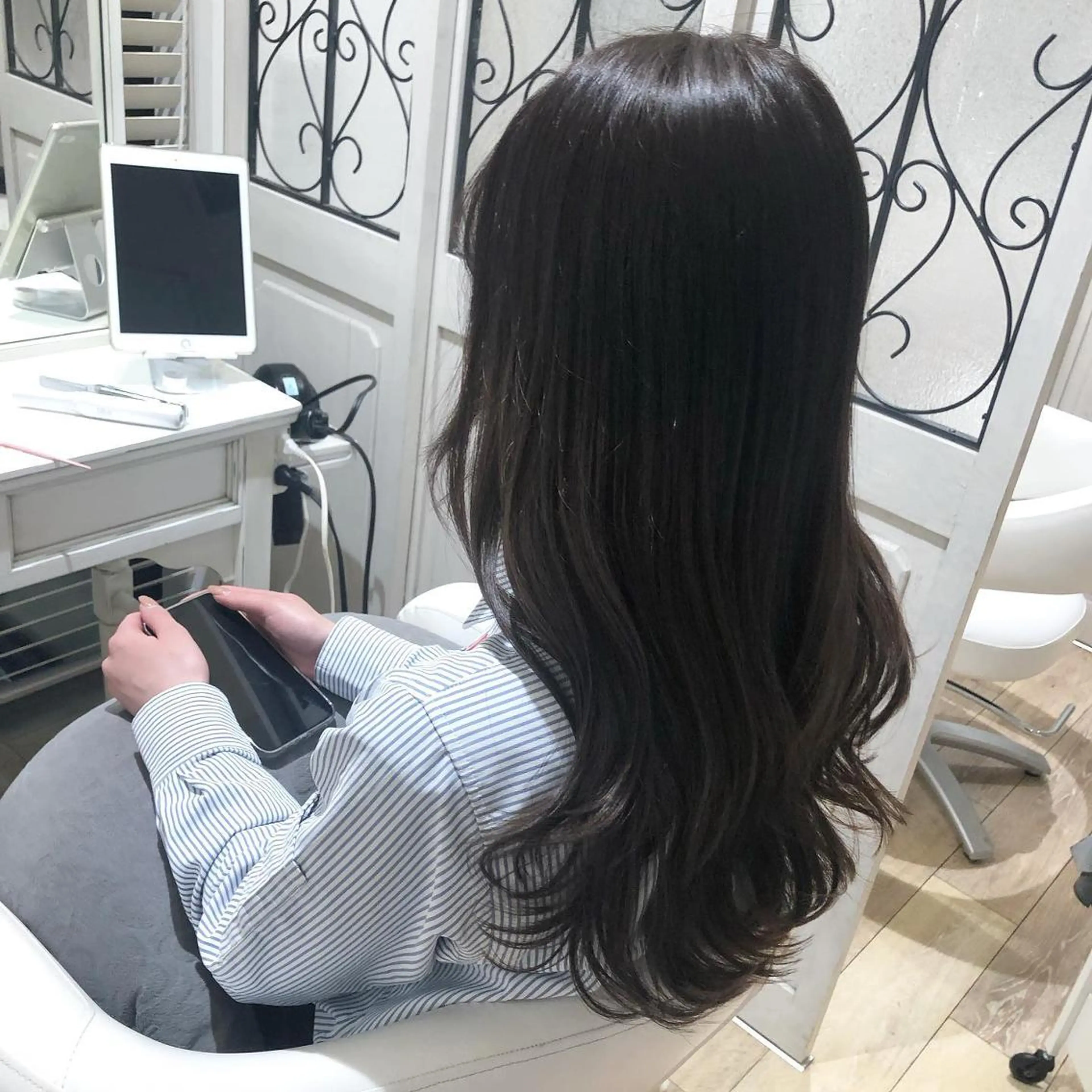 セミロング カラー ヘアアレンジ ベージュカラー 透明感カラー ✨🌿大人可愛い愛さ れhair🌿✨松本のヘアスタイル