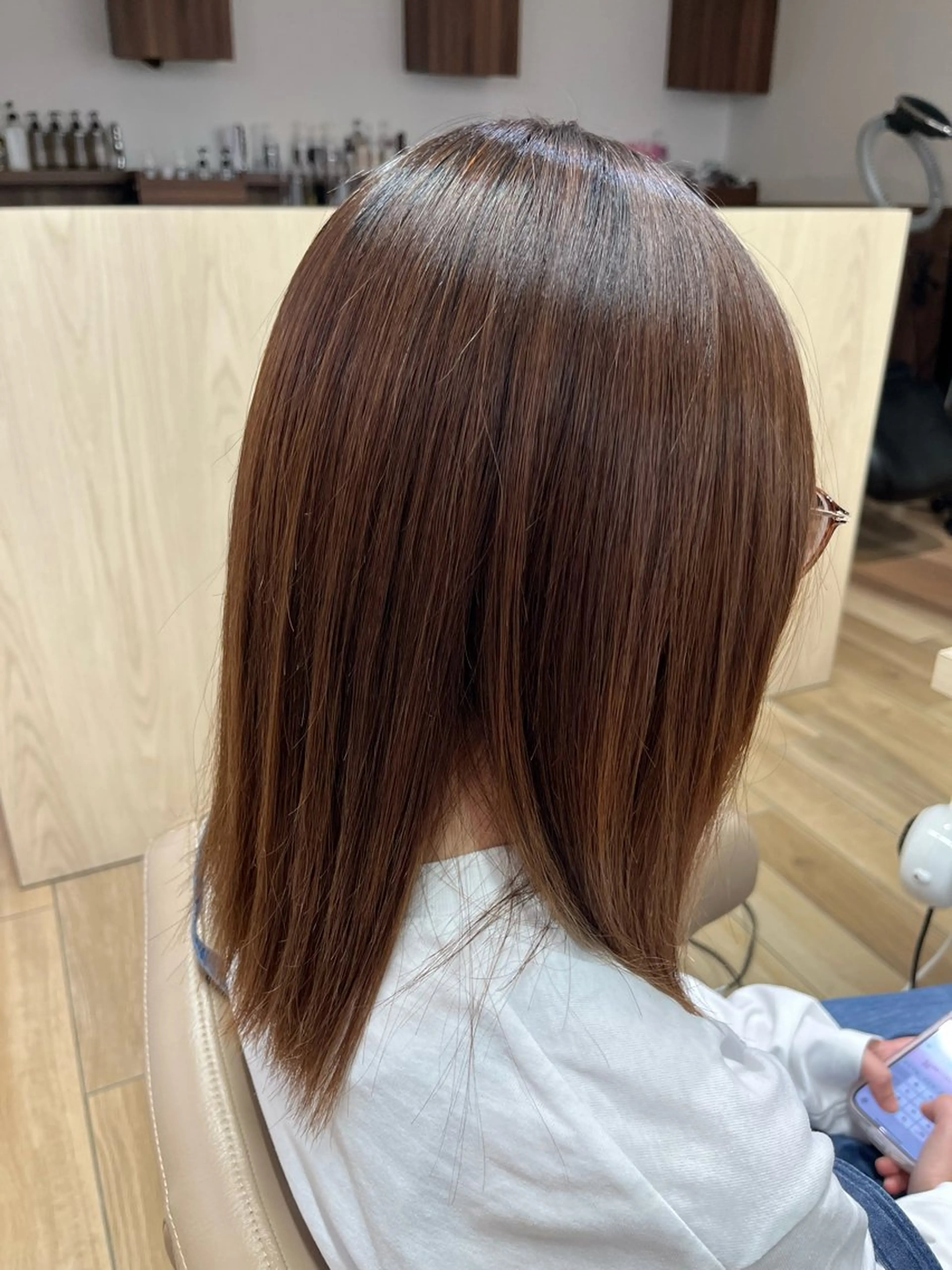 ミディアム カラー 稲垣 舜典のヘアスタイル