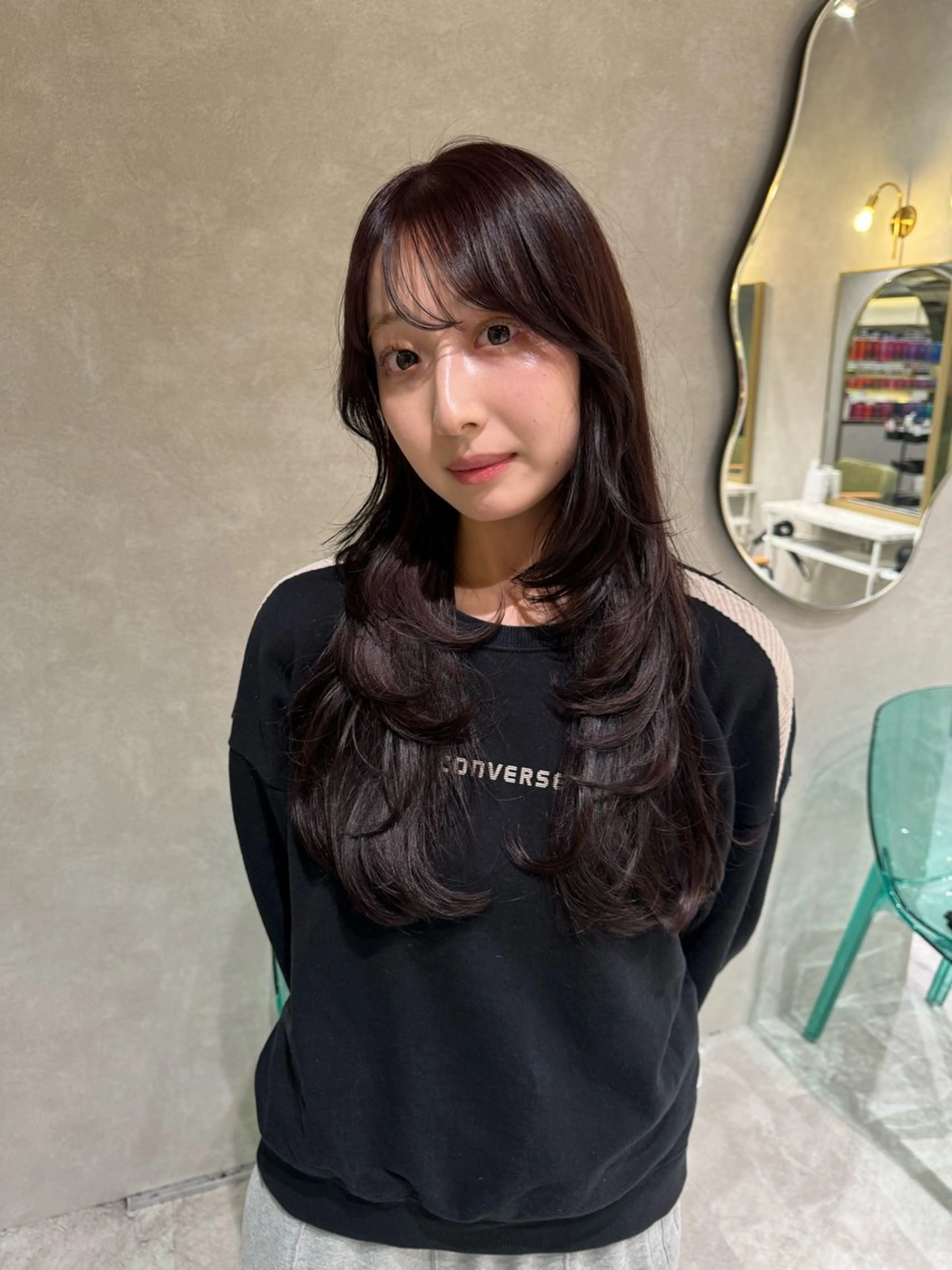 《新規U25限定》🎀レイヤーカット+クイックトリートメント 韓国/ワンホン/中華ヘア/の写真