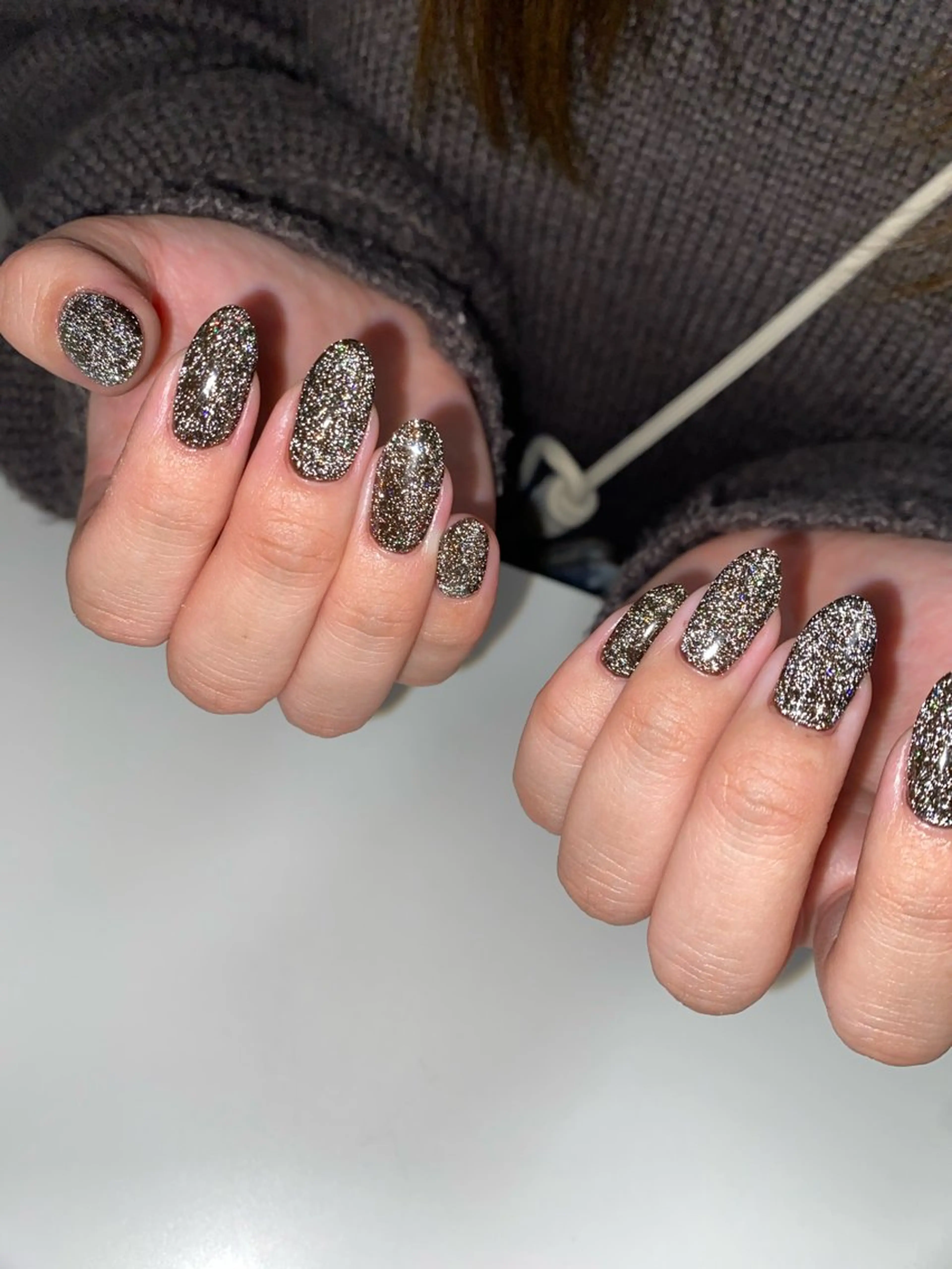 ネイル ブラウン フラッシュネイル ハンドネイル kokori nailのネイルデザイン