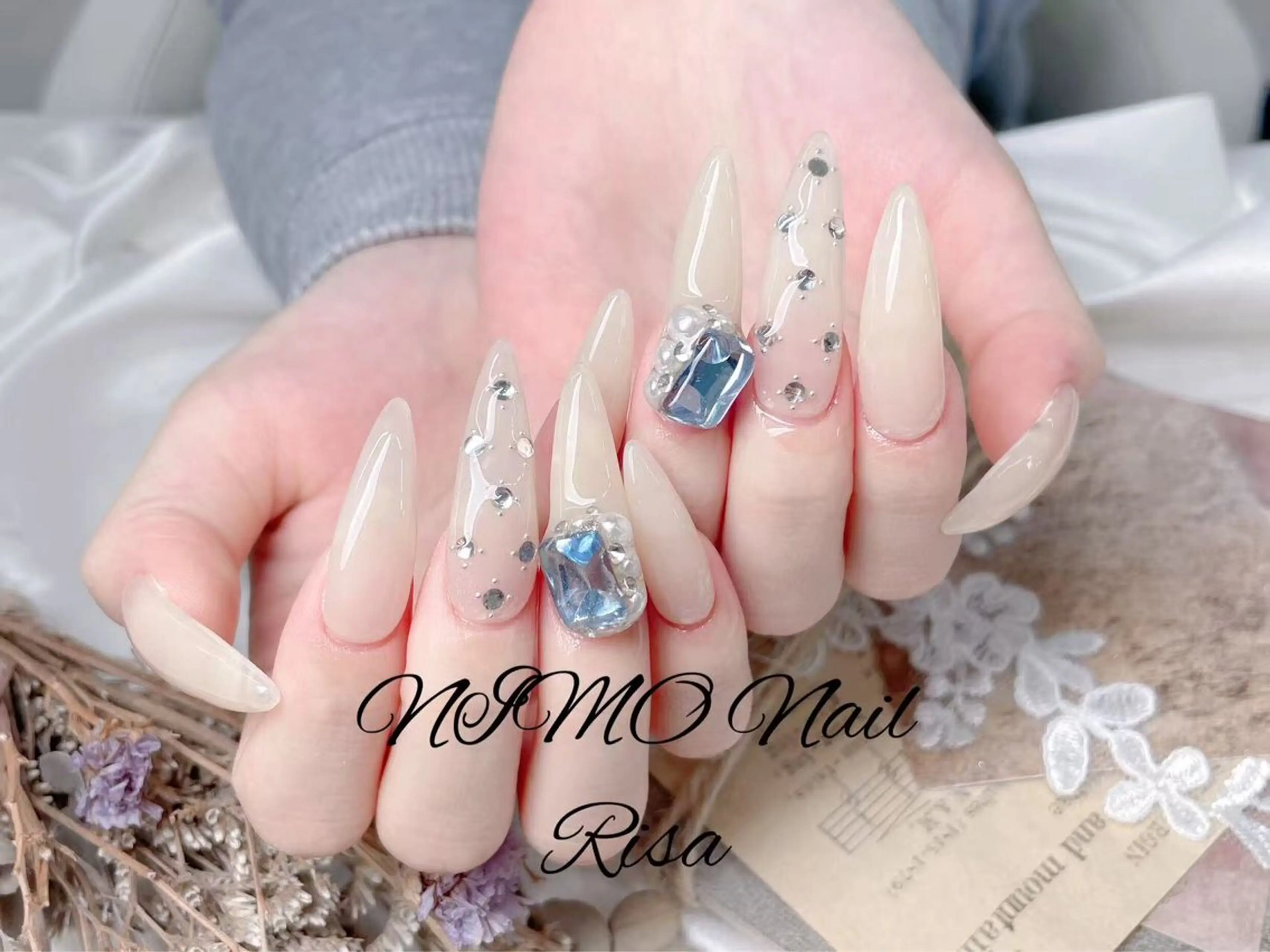 ネイル クリアネイル 長さ出し フットネイル フレンチネイル ジェルネイル ハンドネイル RI SA☀️ リサのネイルデザイン