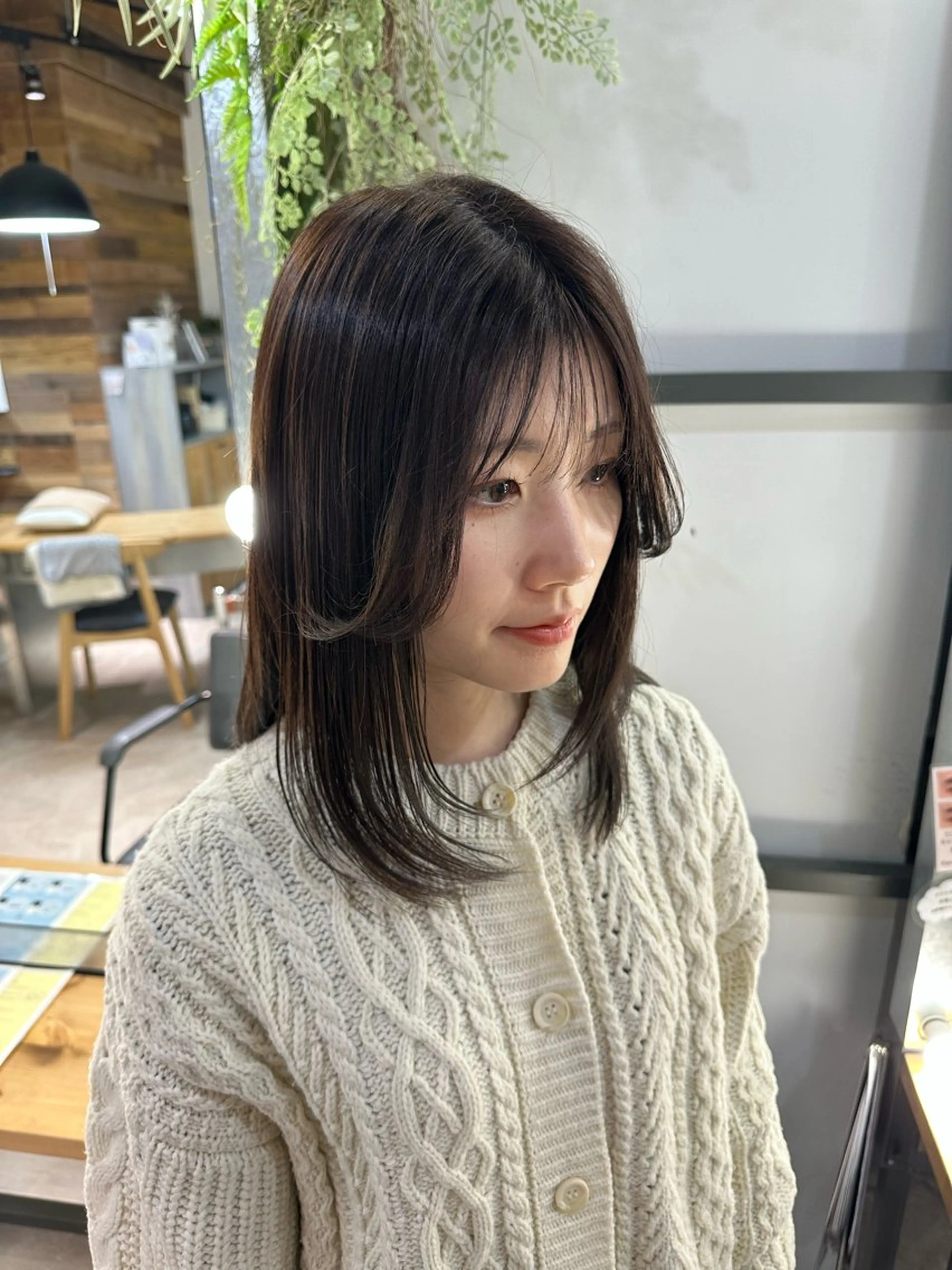 ミディアム 髪質改善 レイヤーカット 溜 一太のヘアスタイル