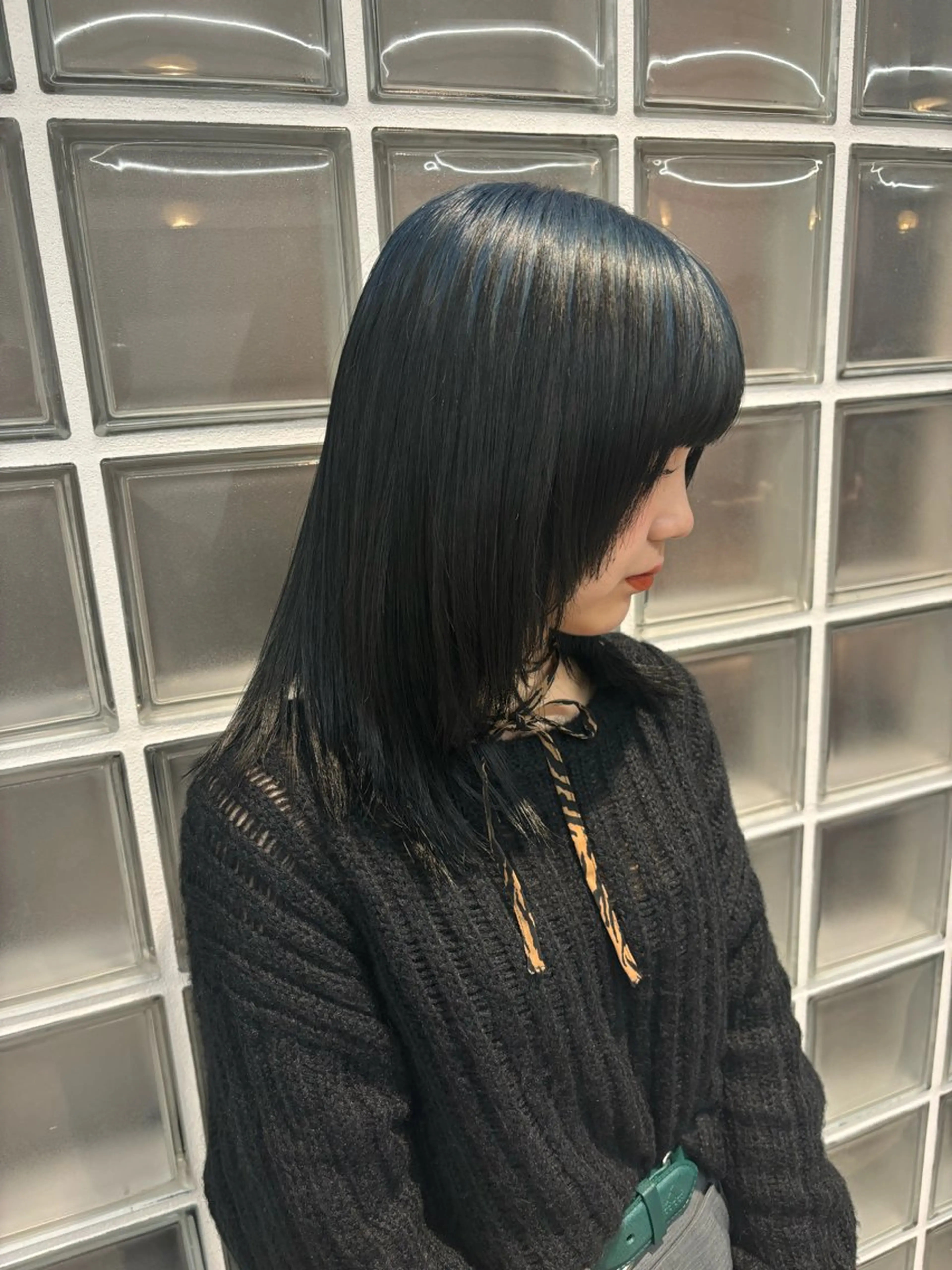 ミディアム カラー げんば ななのヘアスタイル