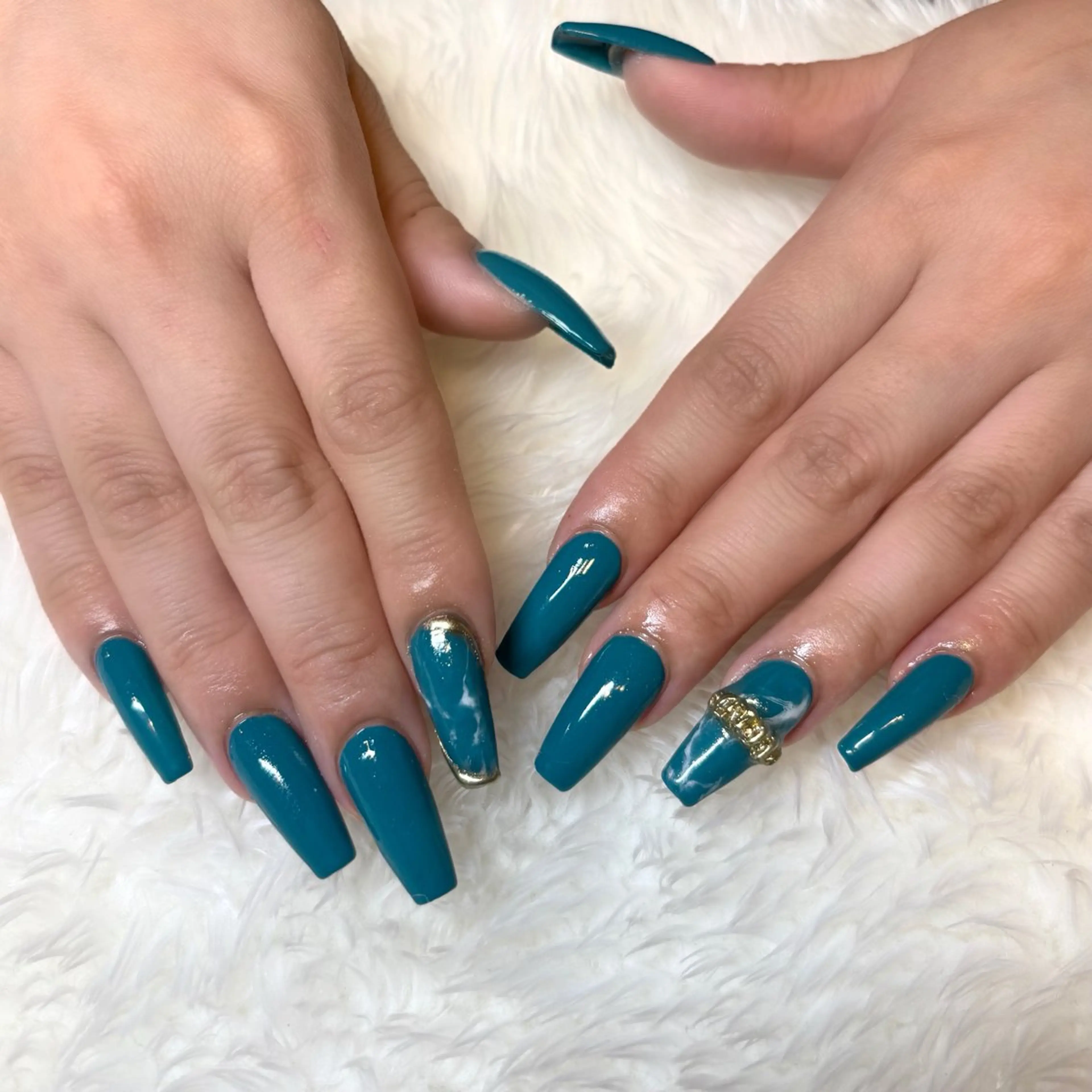 ネイル ハンドネイル ️🩵Merci Miyu 南堀江️のネイルデザイン