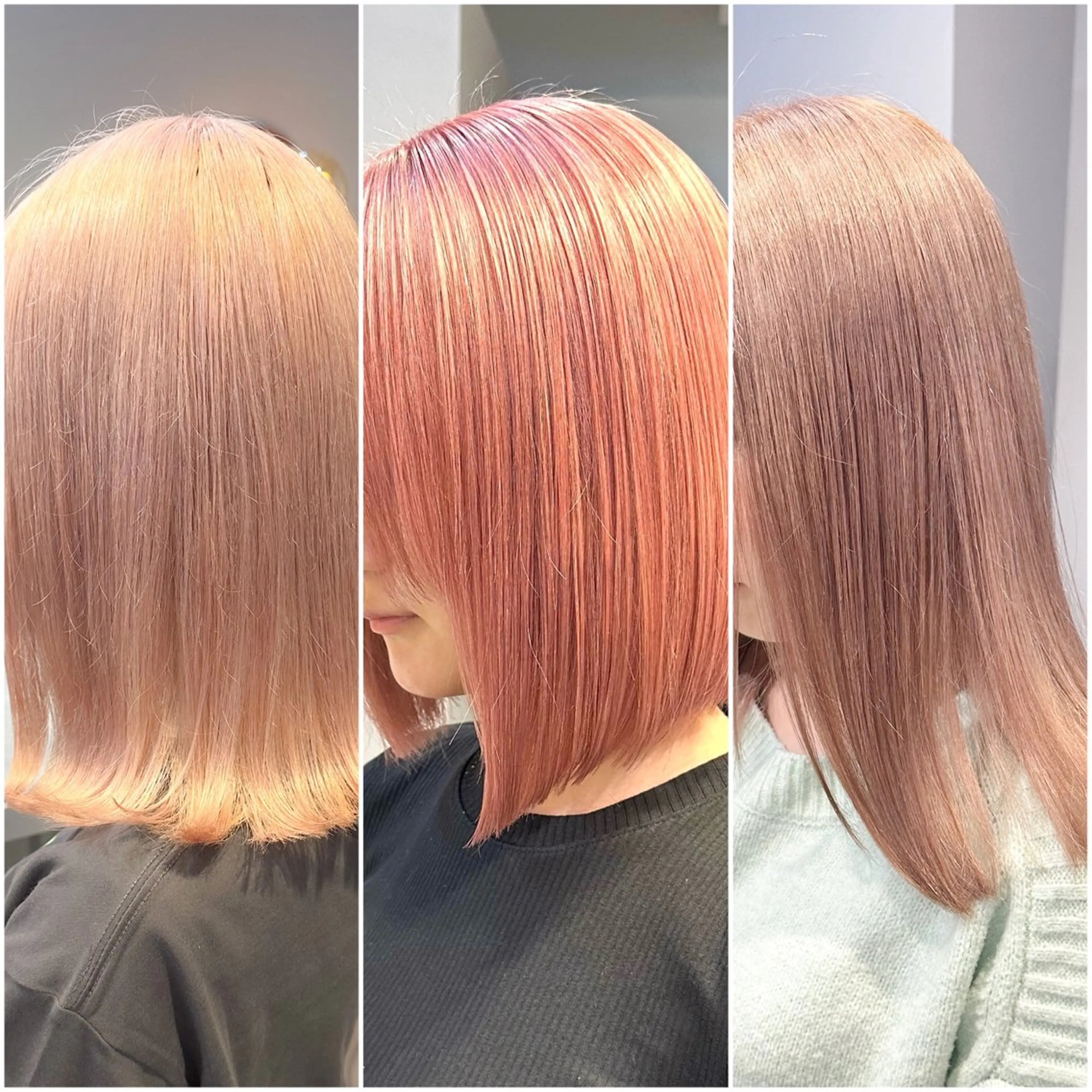 ミディアム カラー ヘアカラー トリートメント 💖ハイライト/ハイ トーン💖MIKIのヘアスタイル