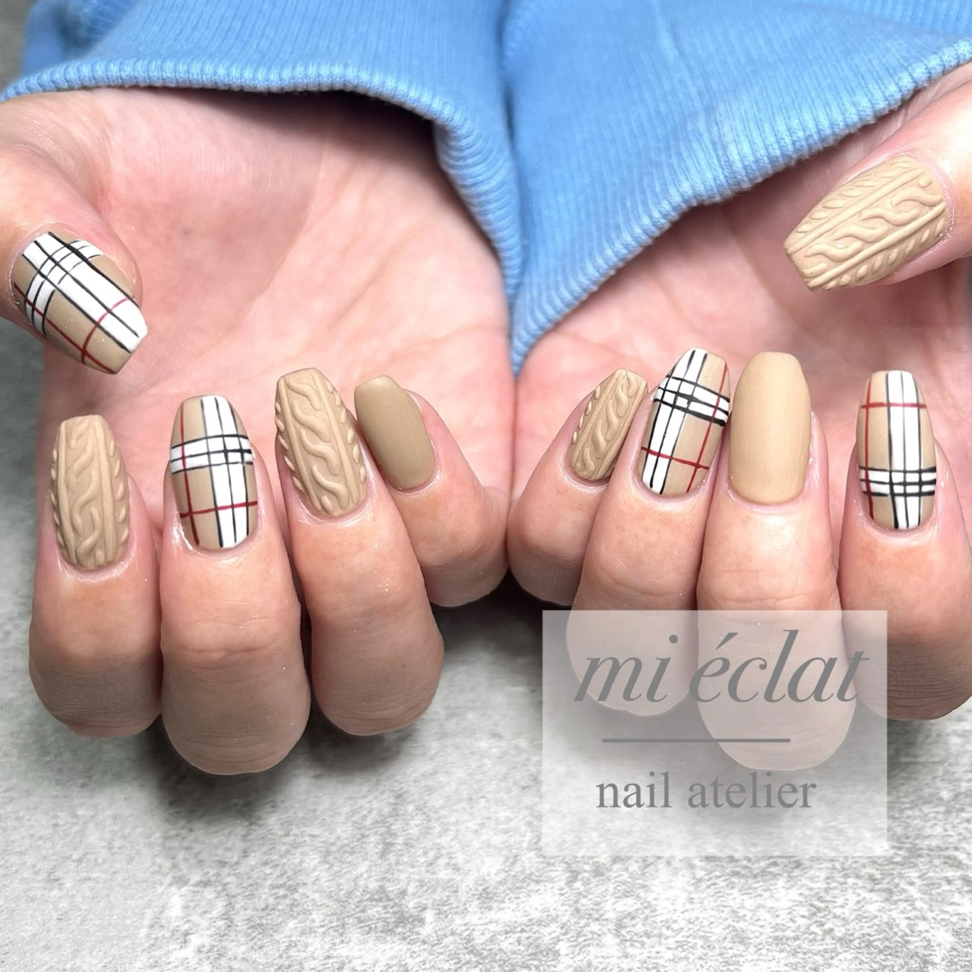 ネイル アートネイル ニュアンスネイル mi éclat ミ　エクラのネイルデザイン