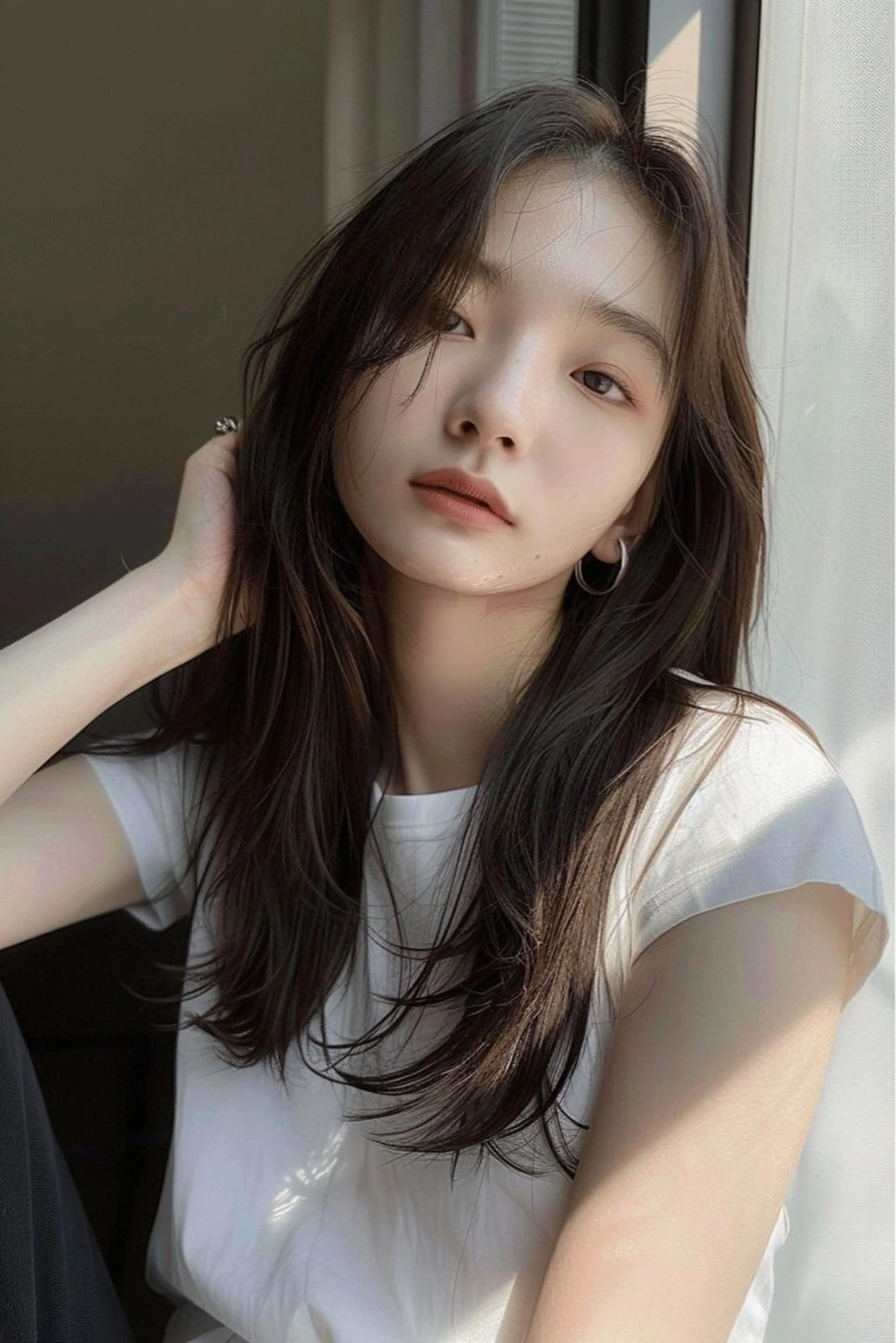 【⭐️大人気⭐️】顔まわりカット＋グラスヴェールカラー✨の写真