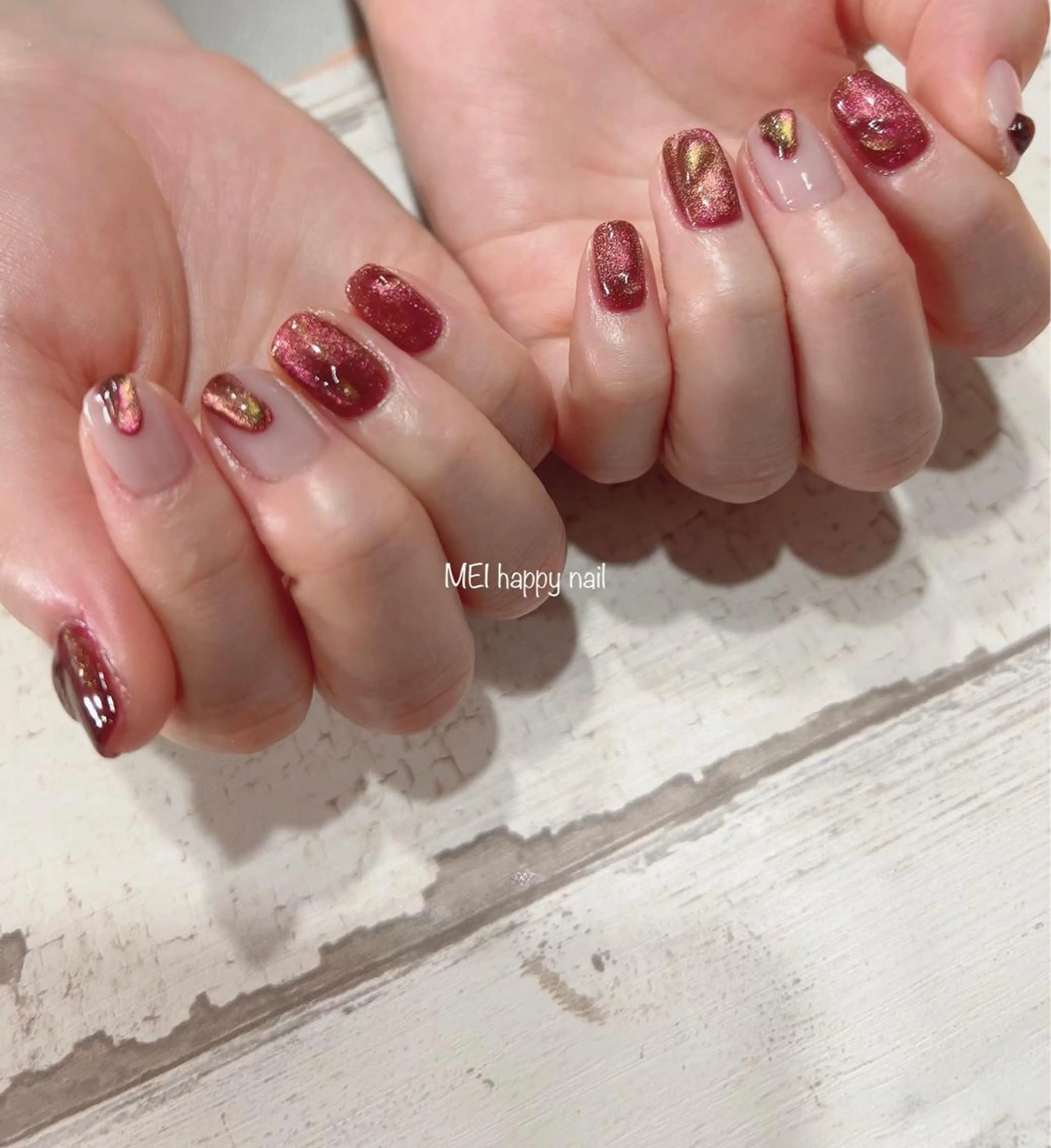 ネイル 北浦和 自爪育成ケアのネイルデザイン