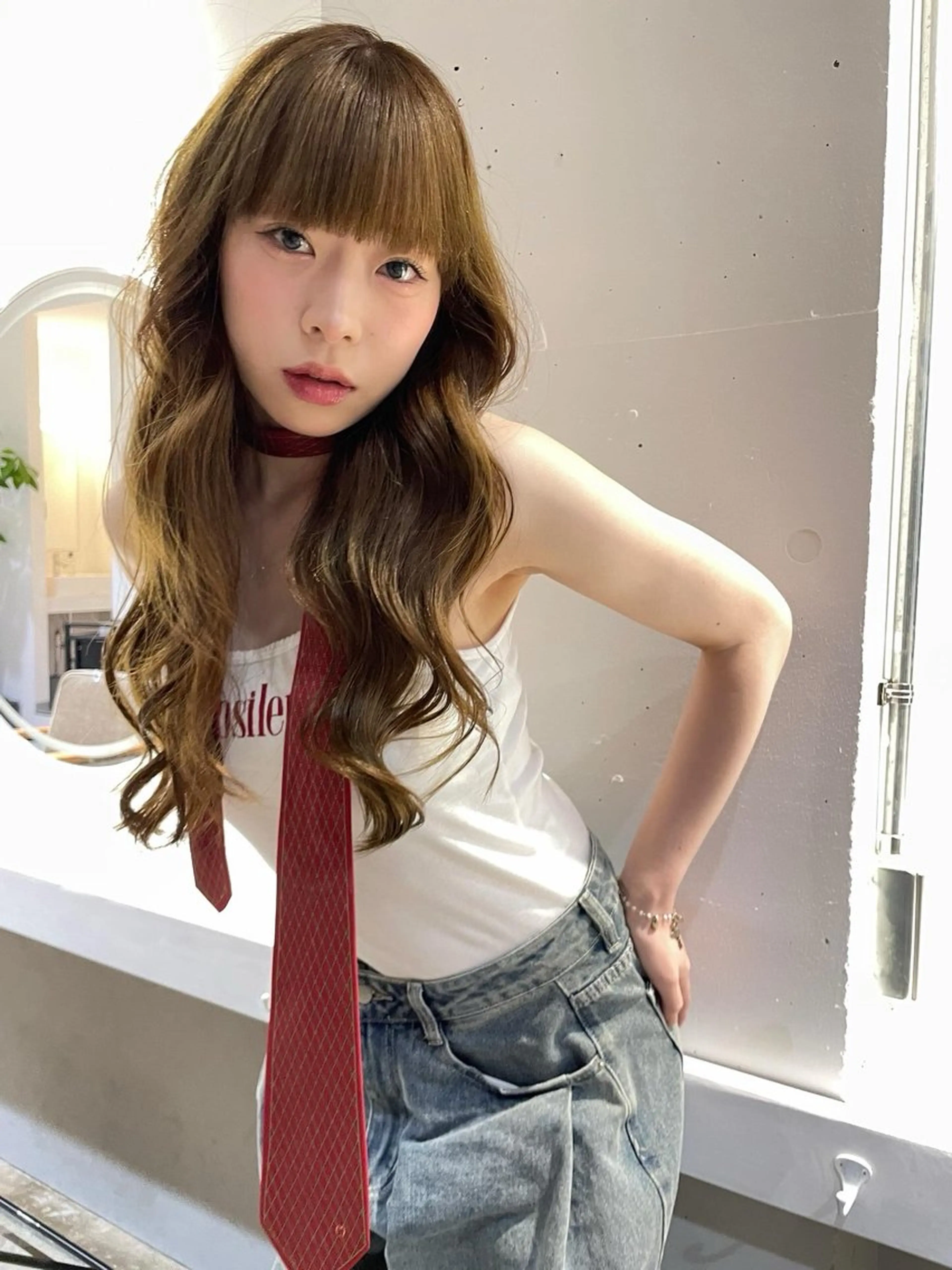 ロング 蘭々/レイヤーカット /ナチュラルヘアのヘアスタイル