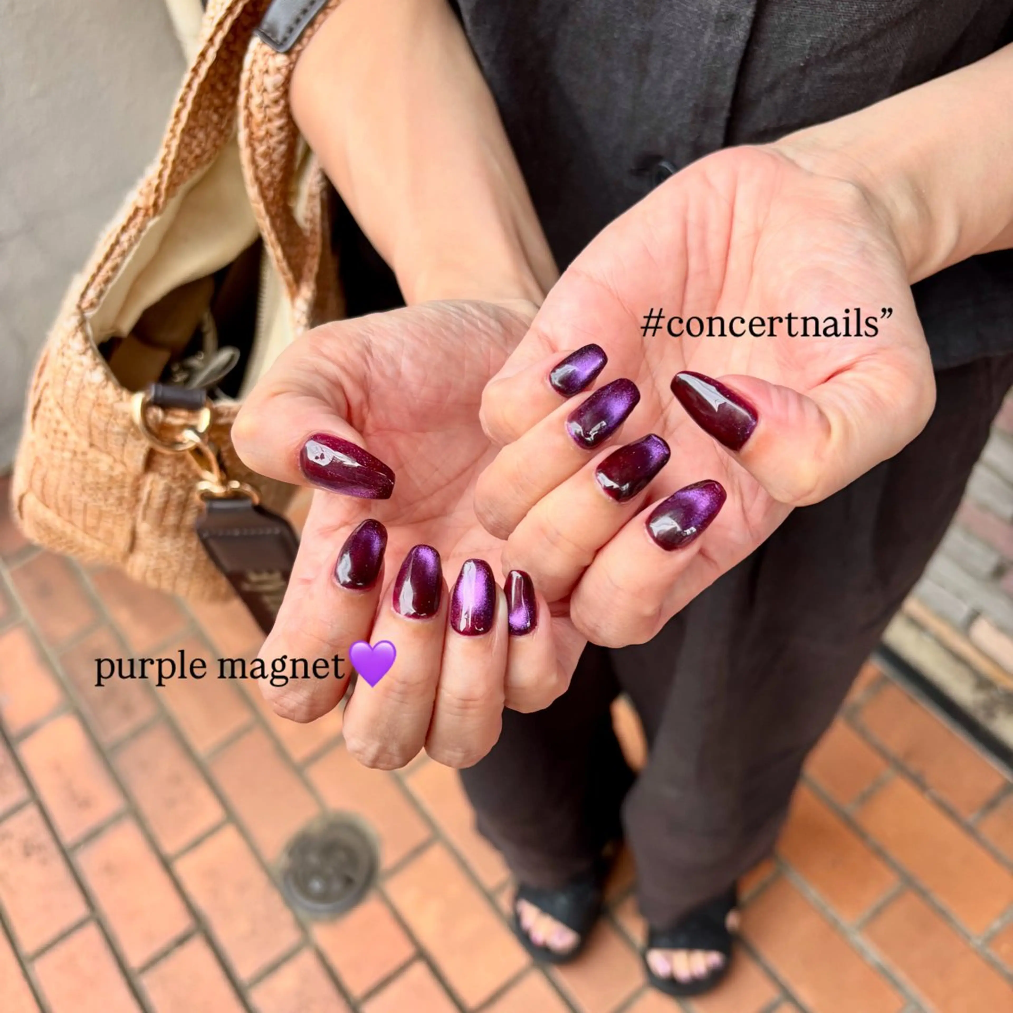 カラー ボルドーカラー eyelash＆nailsalon noi 経堂店所属・miho funatsu☺︎のネイルデザイン