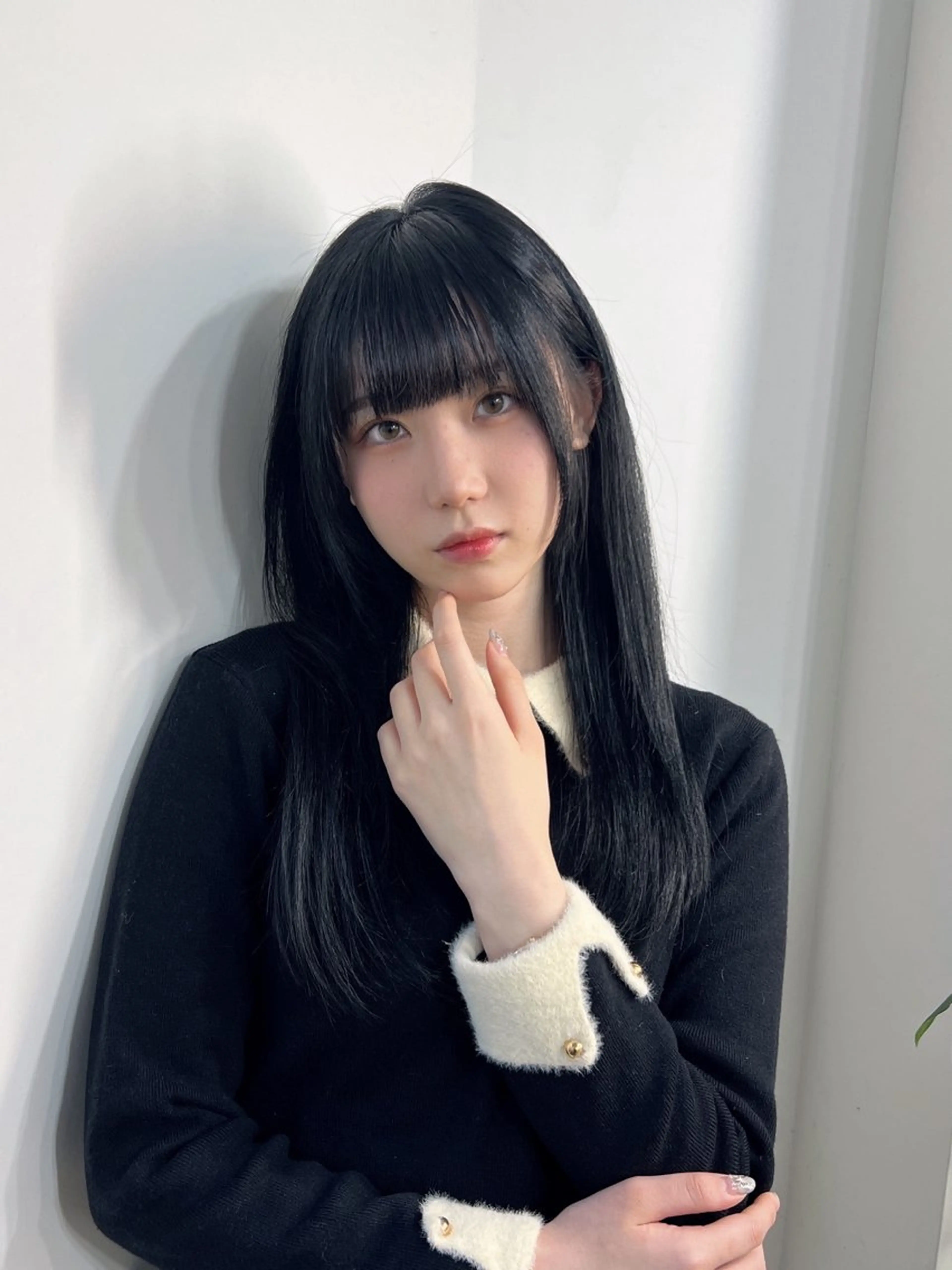 ロング カラー 韓国風ヘア 似合わせカット 小顔カット カット ヘアカラー トリートメント 武田涼レイヤーカット 髪質改善×縮毛矯正のヘアスタイル