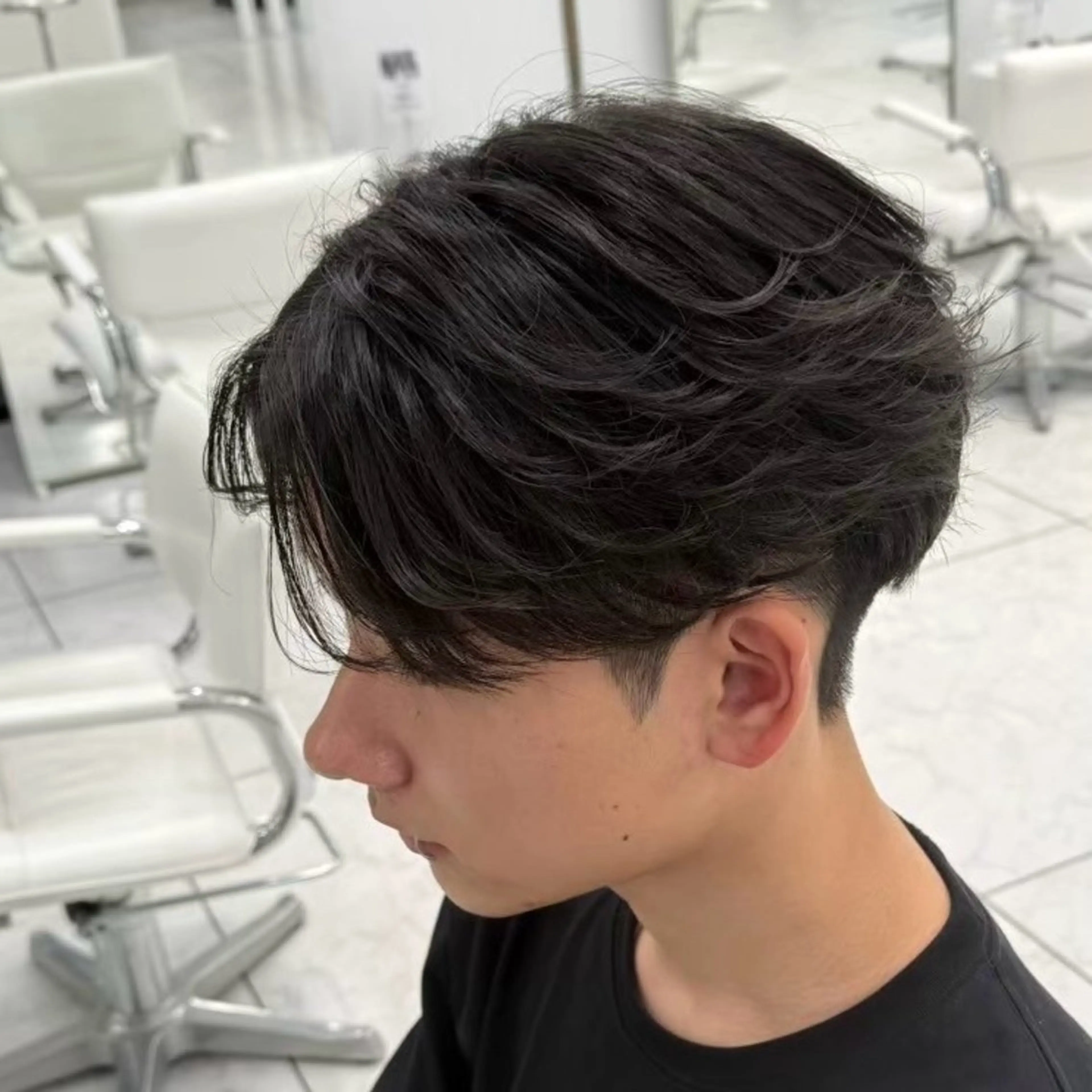 カットフェザーパーマの写真