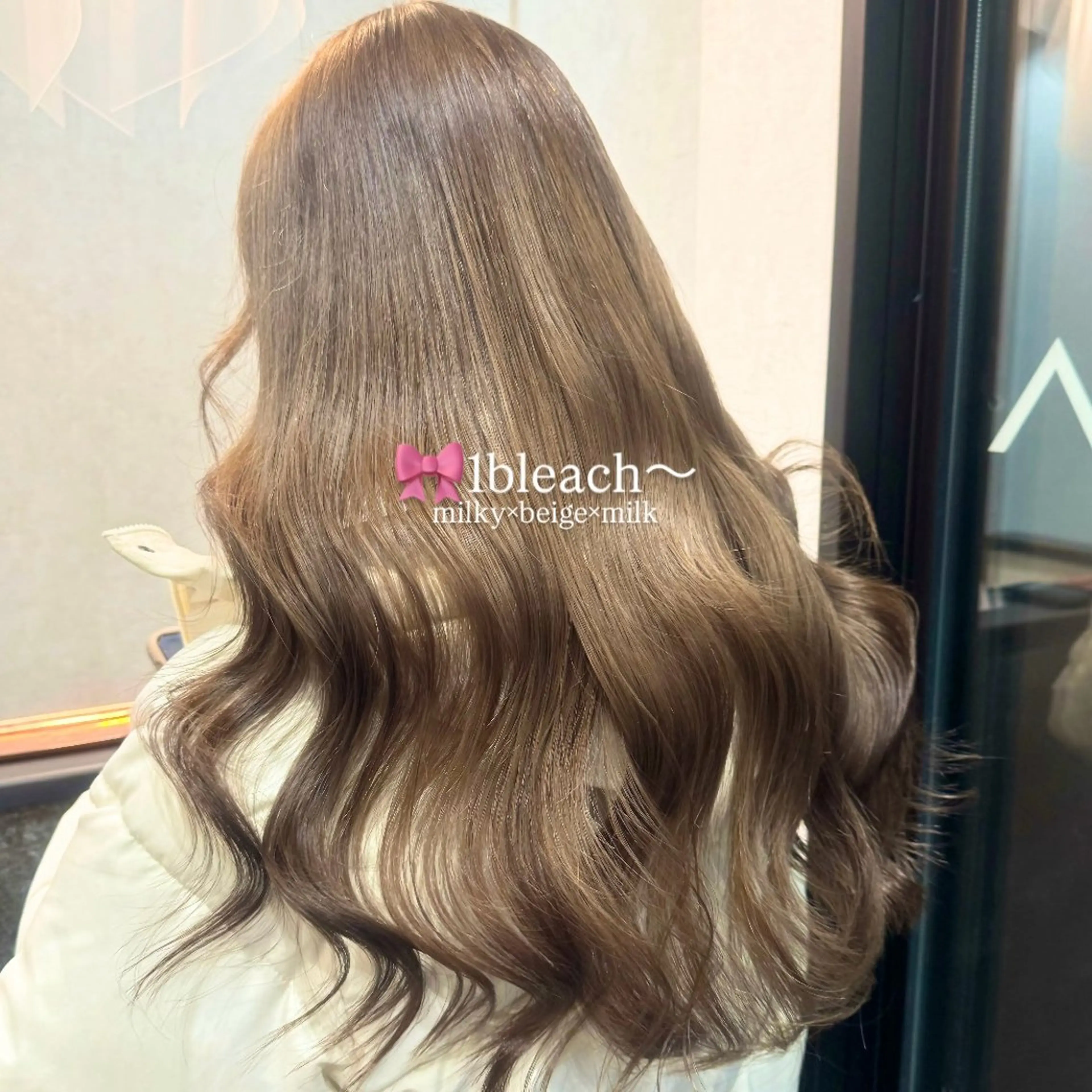 【ミニモ学割U24💝】透明感満載ブリーチ有りダブルカラー➕80％ダメージカットケアブリーチ付き✨の写真