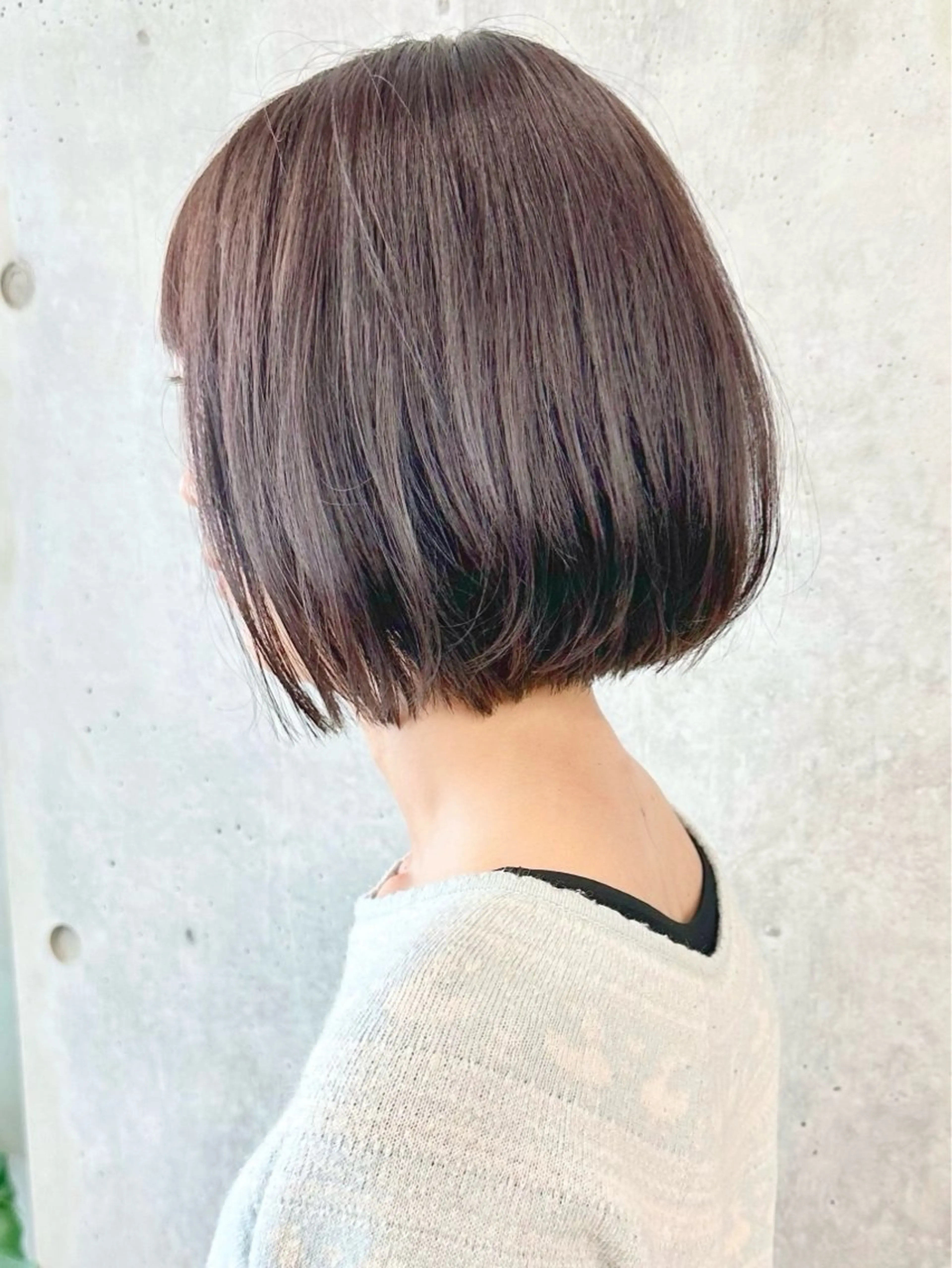 ミディアム 小顔ボブ/お悩み解決 /ボブパーマ/とういのヘアスタイル