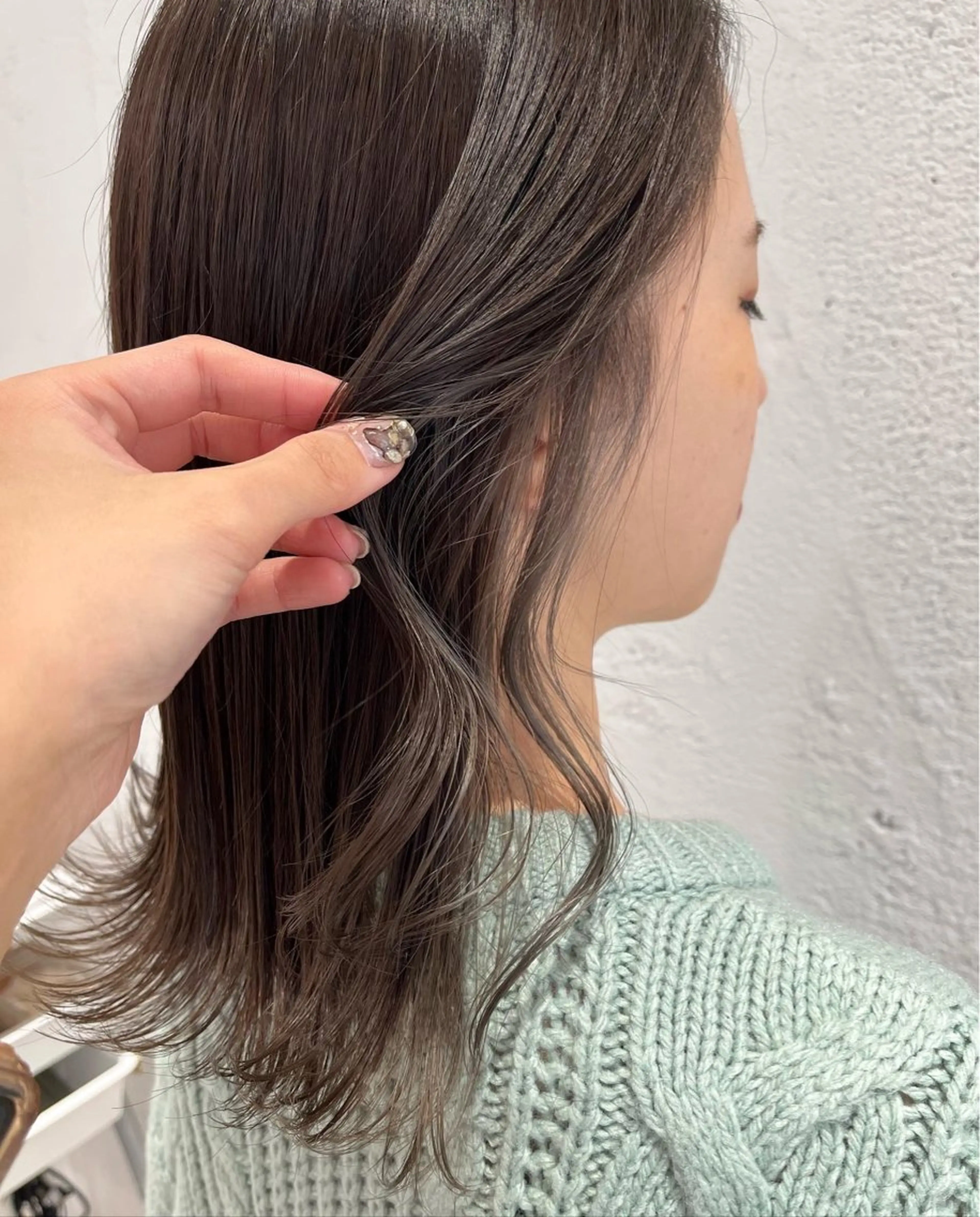 ミディアム カラー カット ヘアカラー トリートメント サソウ ユリエ🥥のヘアスタイル