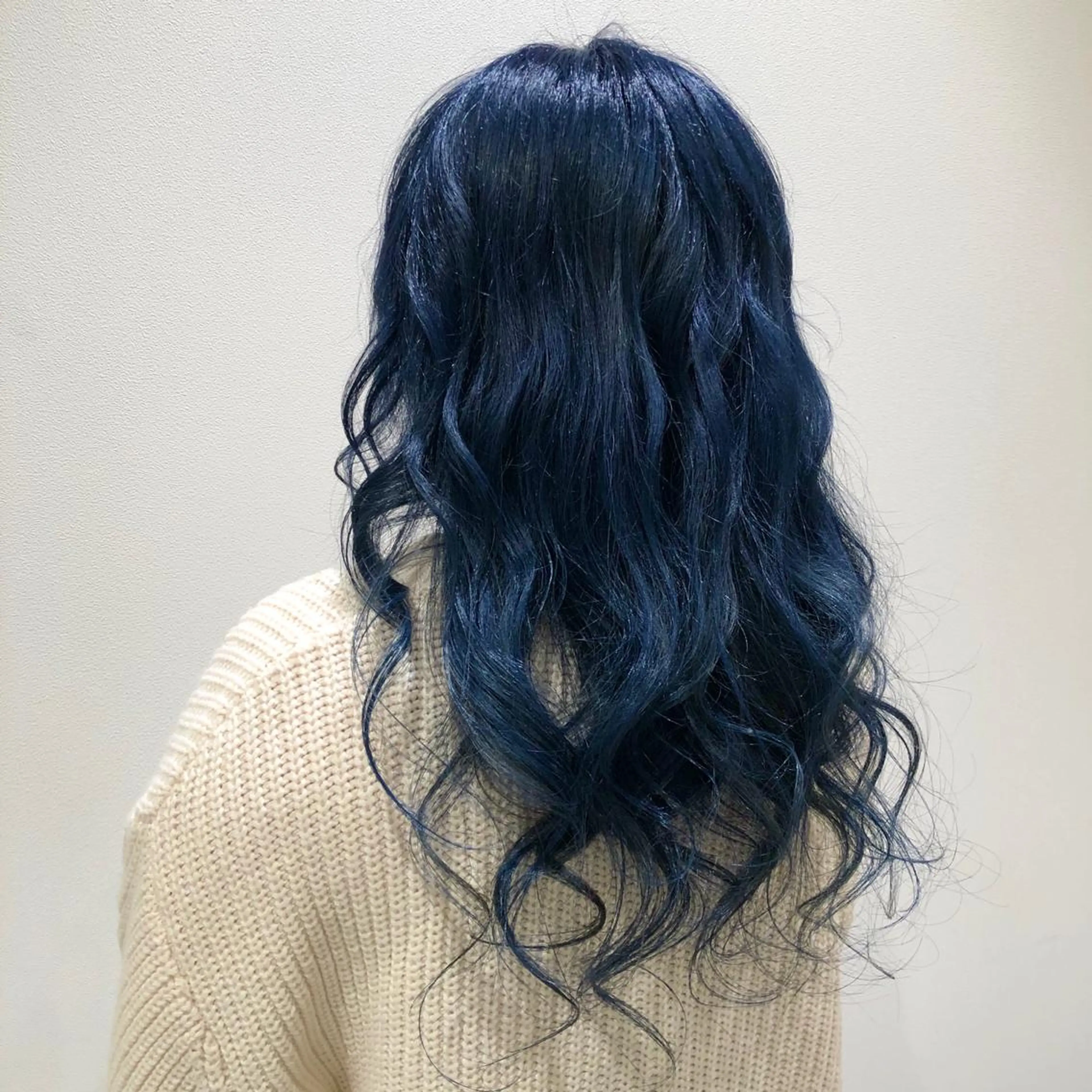 セミロング カラー ブルーカラー ネイビーカラー ヘアカラー トリートメント RUBEUS【ルベウス】所属・✨艶々カラー🎨 杉本賢人のヘアスタイル